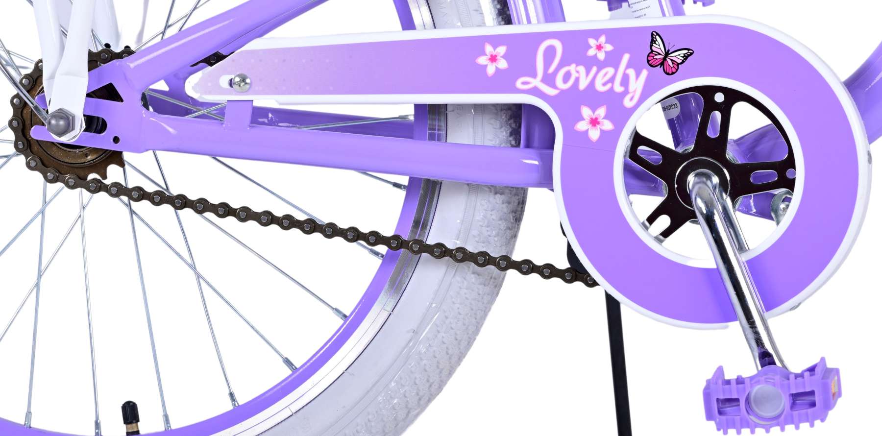 Volare Lovely Kinderfiets - Meisjes - 20 inch - Paars - Twee handremmen 6 Volare Lovely Kinderfiets - Meisjes - 20 inch - Paars - Twee handremmen - Afbeelding 6