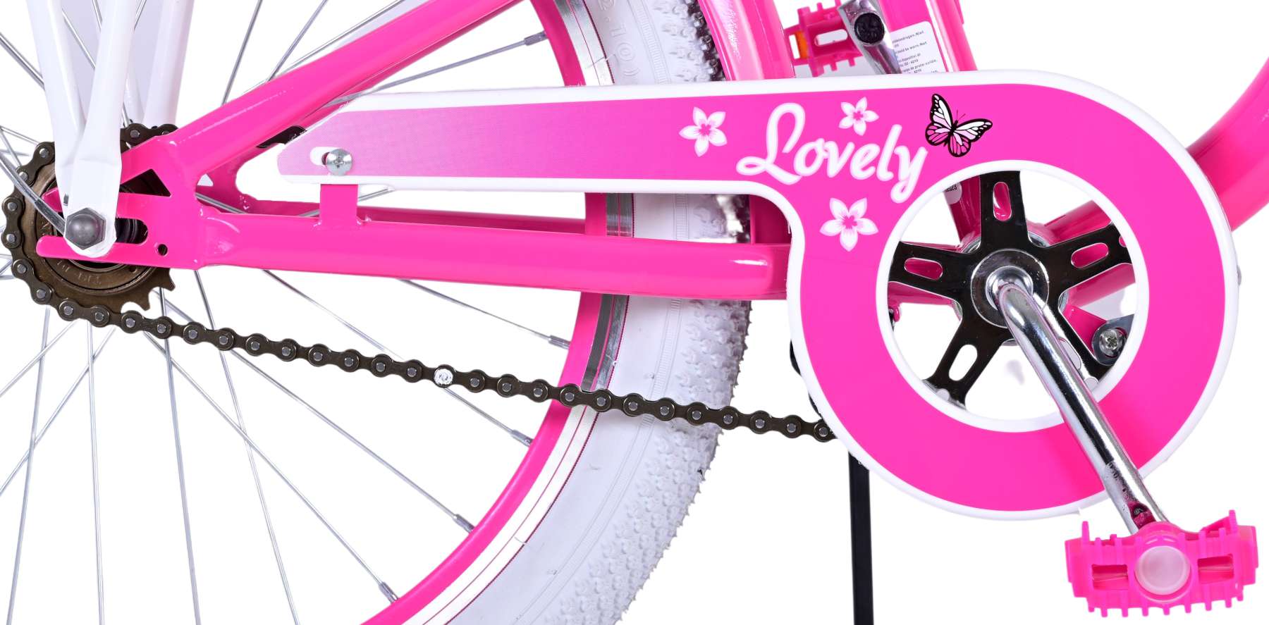 Volare Lovely Kinderfiets - Meisjes - 20 inch - Roze - Twee handremmen 6 Volare Lovely Kinderfiets - Meisjes - 20 inch - Roze - Twee handremmen - Afbeelding 6