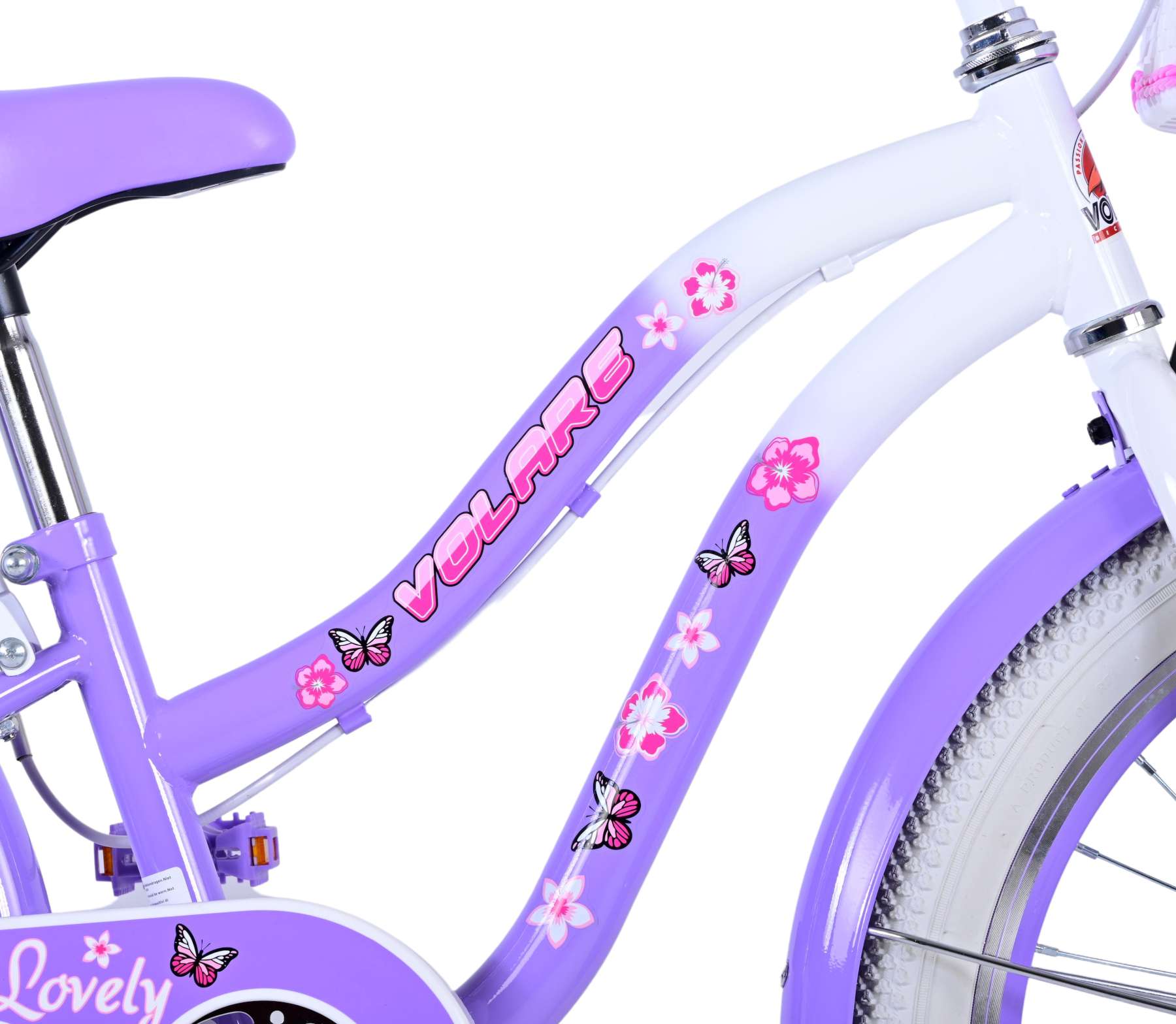 Volare Lovely Kinderfiets - Meisjes - 20 inch - Paars - Twee handremmen 7 Volare Lovely Kinderfiets - Meisjes - 20 inch - Paars - Twee handremmen - Afbeelding 7