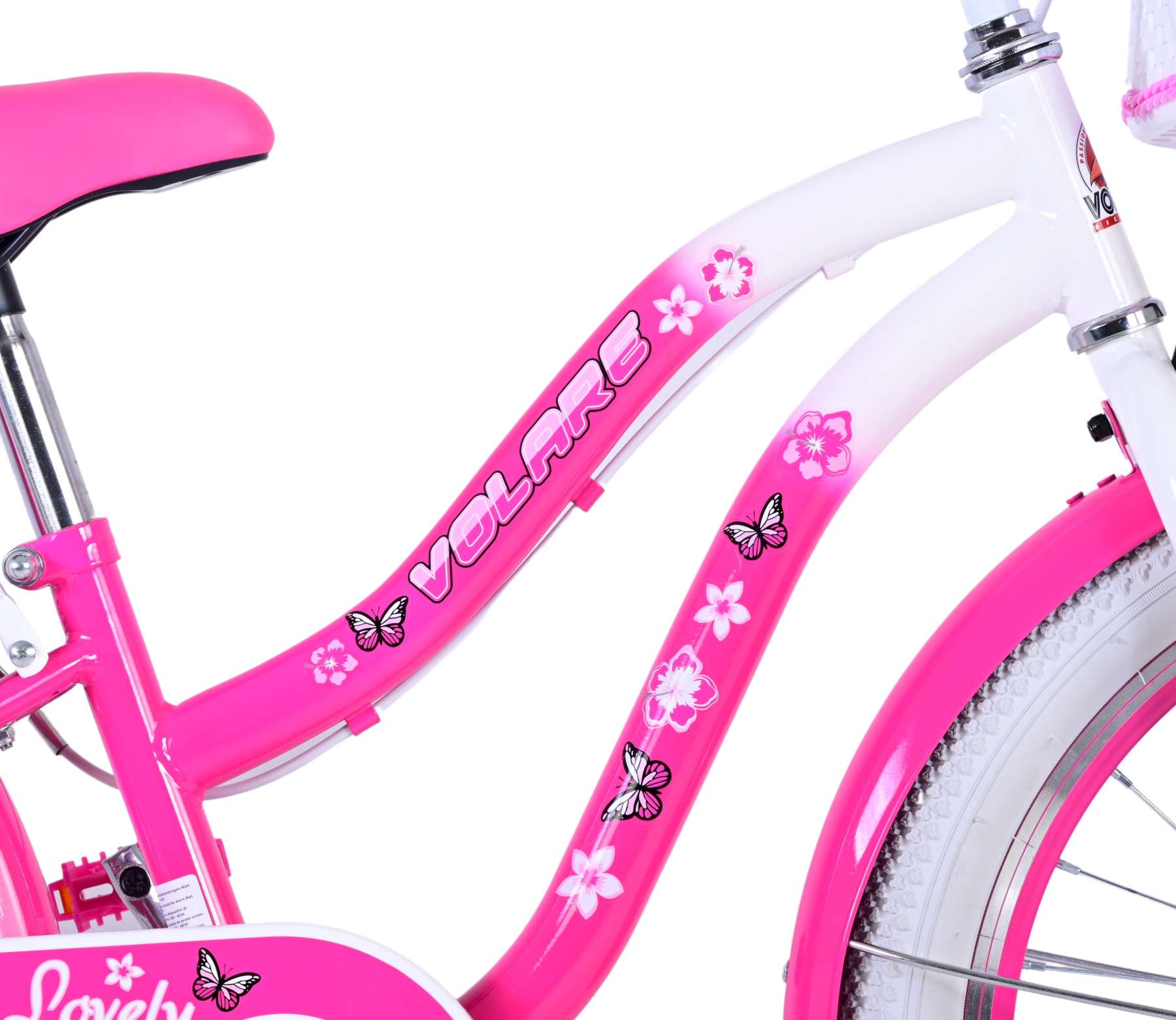 Volare Lovely Kinderfiets - Meisjes - 20 inch - Roze - Twee handremmen 7 Volare Lovely Kinderfiets - Meisjes - 20 inch - Roze - Twee handremmen - Afbeelding 7
