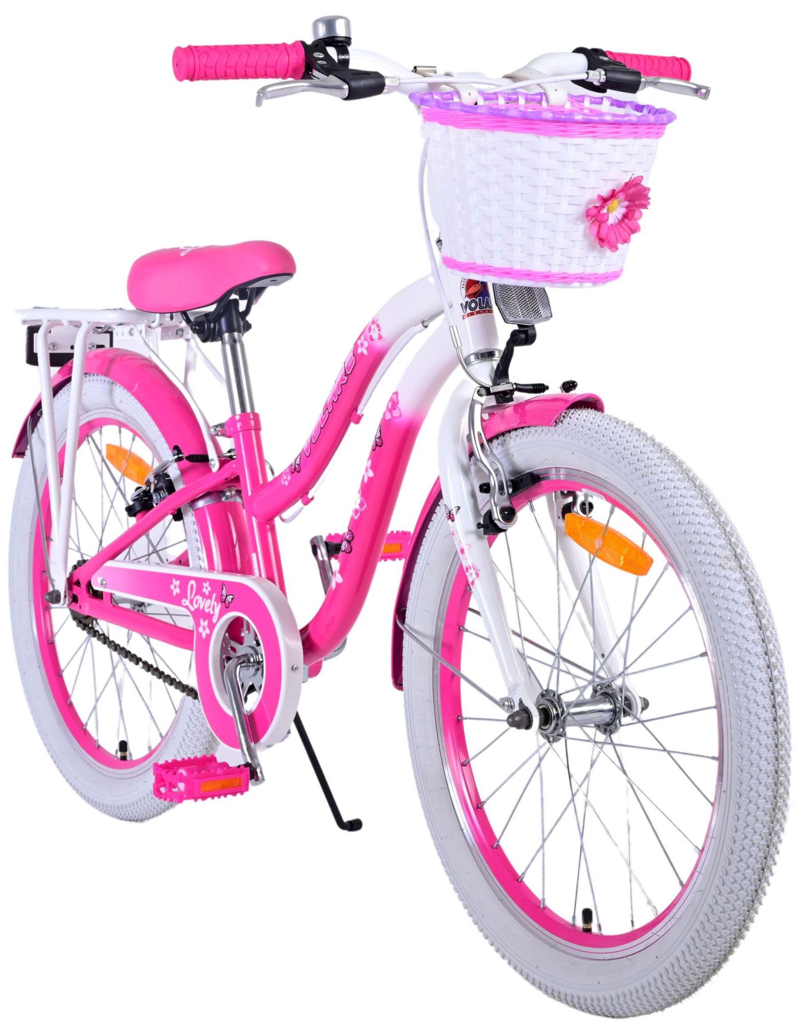 Volare Lovely Kinderfiets - Meisjes - 20 inch - Roze - Twee handremmen 10 Volare Lovely Kinderfiets - Meisjes - 20 inch - Roze - Twee handremmen - Afbeelding 10