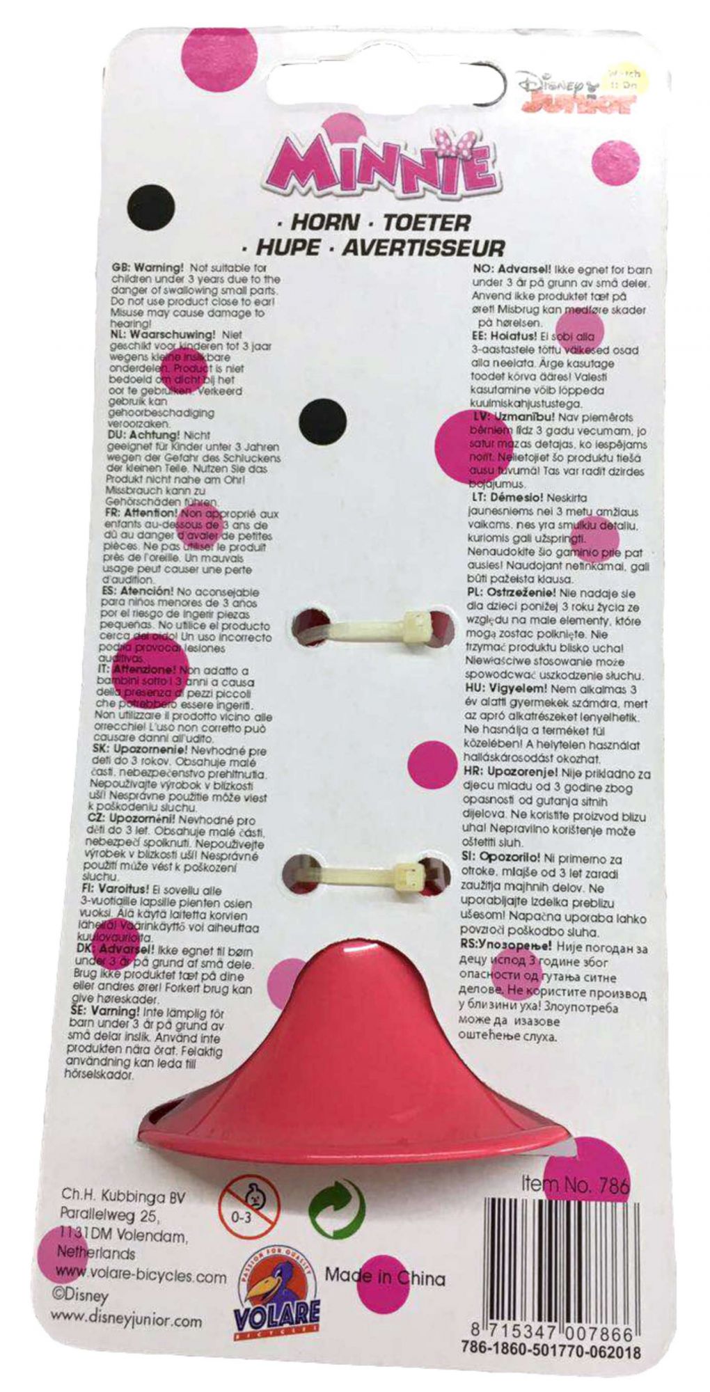 Disney Minnie Mouse toeter - Meisjes - Roze 2 Disney Minnie Mouse toeter - Meisjes - Roze - Afbeelding 2