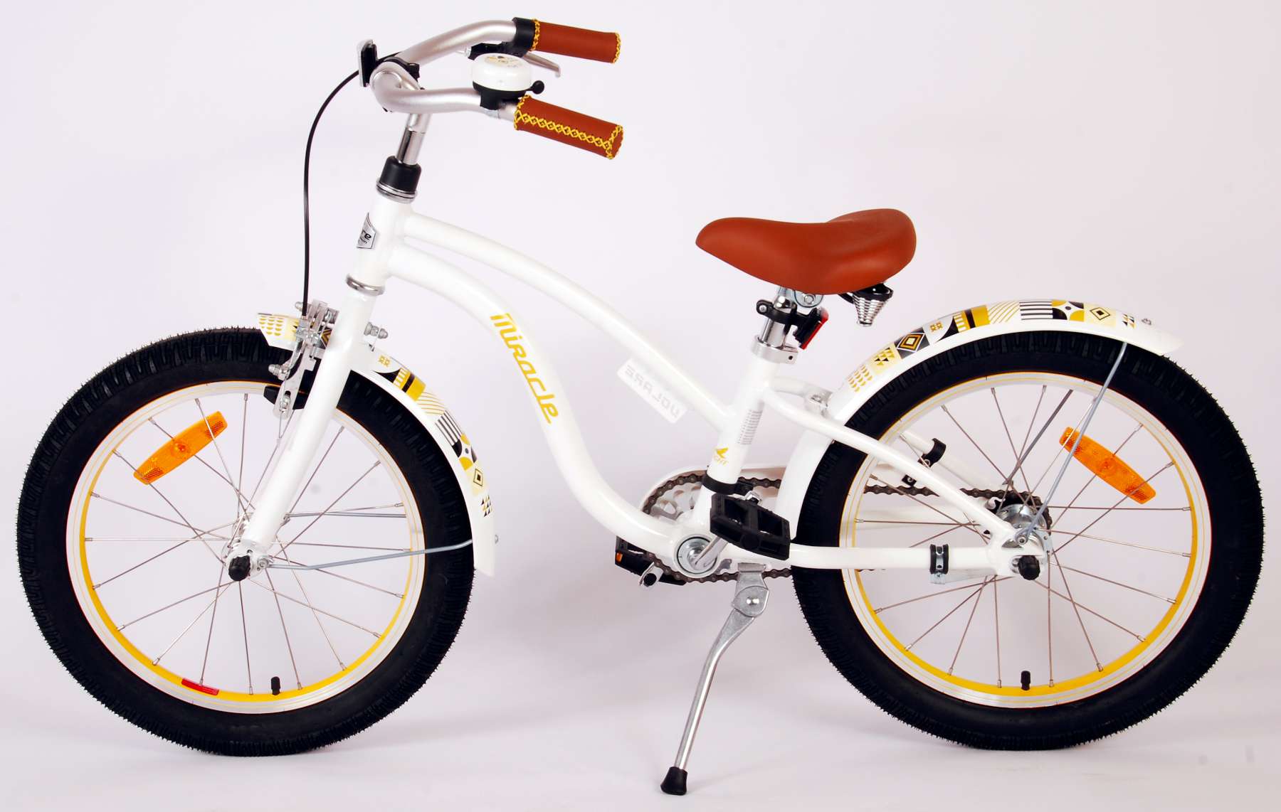 Volare Miracle Cruiser Kinderfiets - Meisjes - 18 inch - Wit - Prime Collection 13 Volare Miracle Cruiser Kinderfiets - Meisjes - 18 inch - Wit - Prime Collection - Afbeelding 13