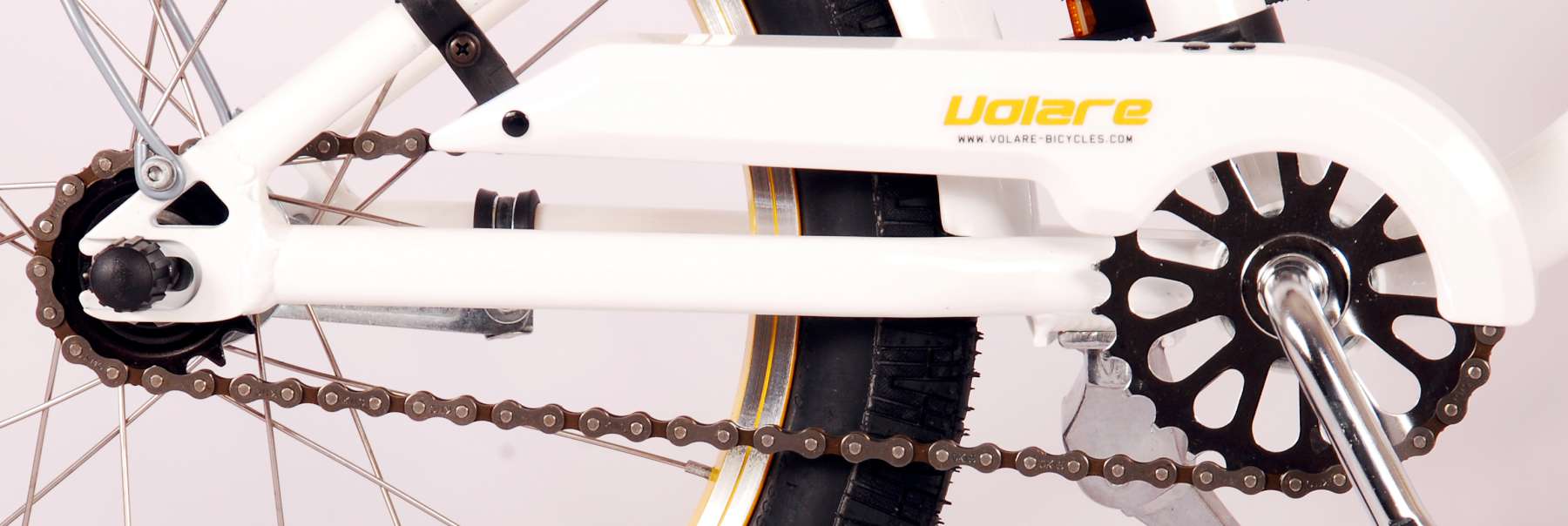 Volare Miracle Cruiser Kinderfiets - Meisjes - 18 inch - Wit - Prime Collection 7 Volare Miracle Cruiser Kinderfiets - Meisjes - 18 inch - Wit - Prime Collection - Afbeelding 7