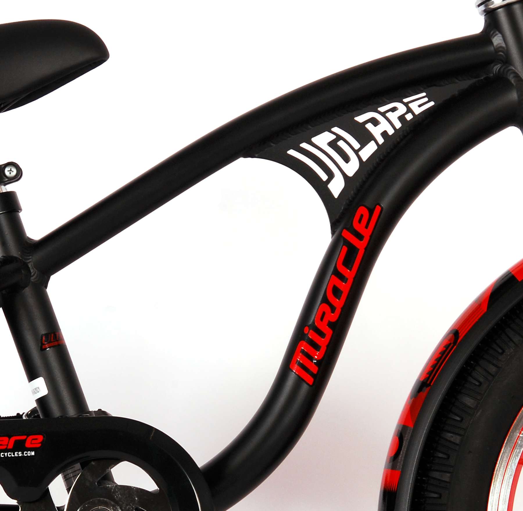 Volare Miracle Cruiser Kinderfiets - Jongens - 16 inch - Mat Zwart - Prime Collection 7 Volare Miracle Cruiser Kinderfiets - Jongens - 16 inch - Mat Zwart - Prime Collection - Afbeelding 7