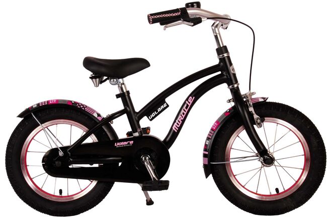 Volare Miracle Kinderfiets - Meisjes - 14 inch - Mat Zwart - Prime Collection 1 Volare Miracle Kinderfiets - Meisjes - 14 inch - Mat Zwart - Prime Collection