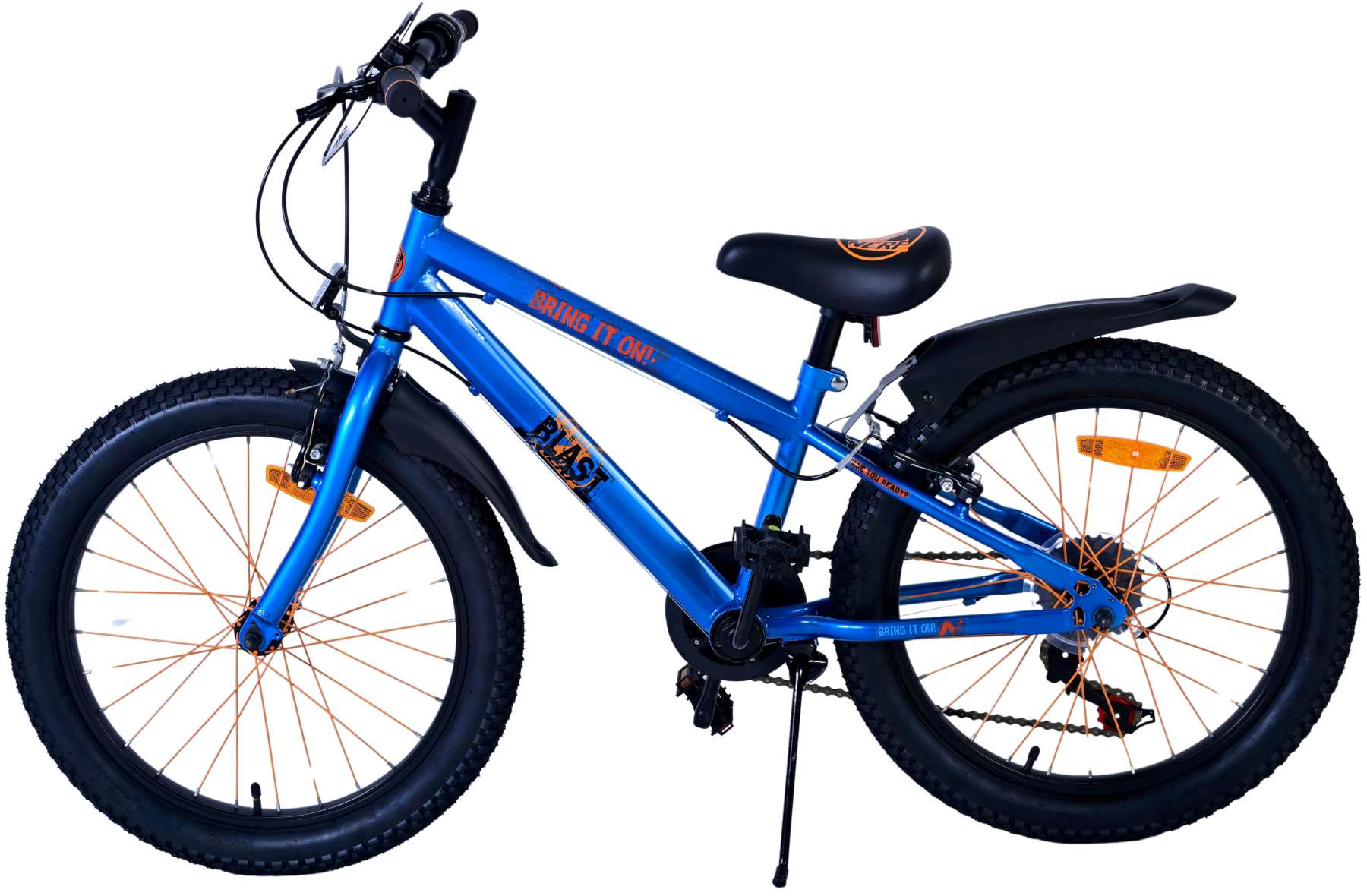 NERF Kinderfiets - Jongens - 20 inch - Satijn Blauw - 6 Speed 4 NERF Kinderfiets - Jongens - 20 inch - Satijn Blauw - 6 Speed - Afbeelding 4