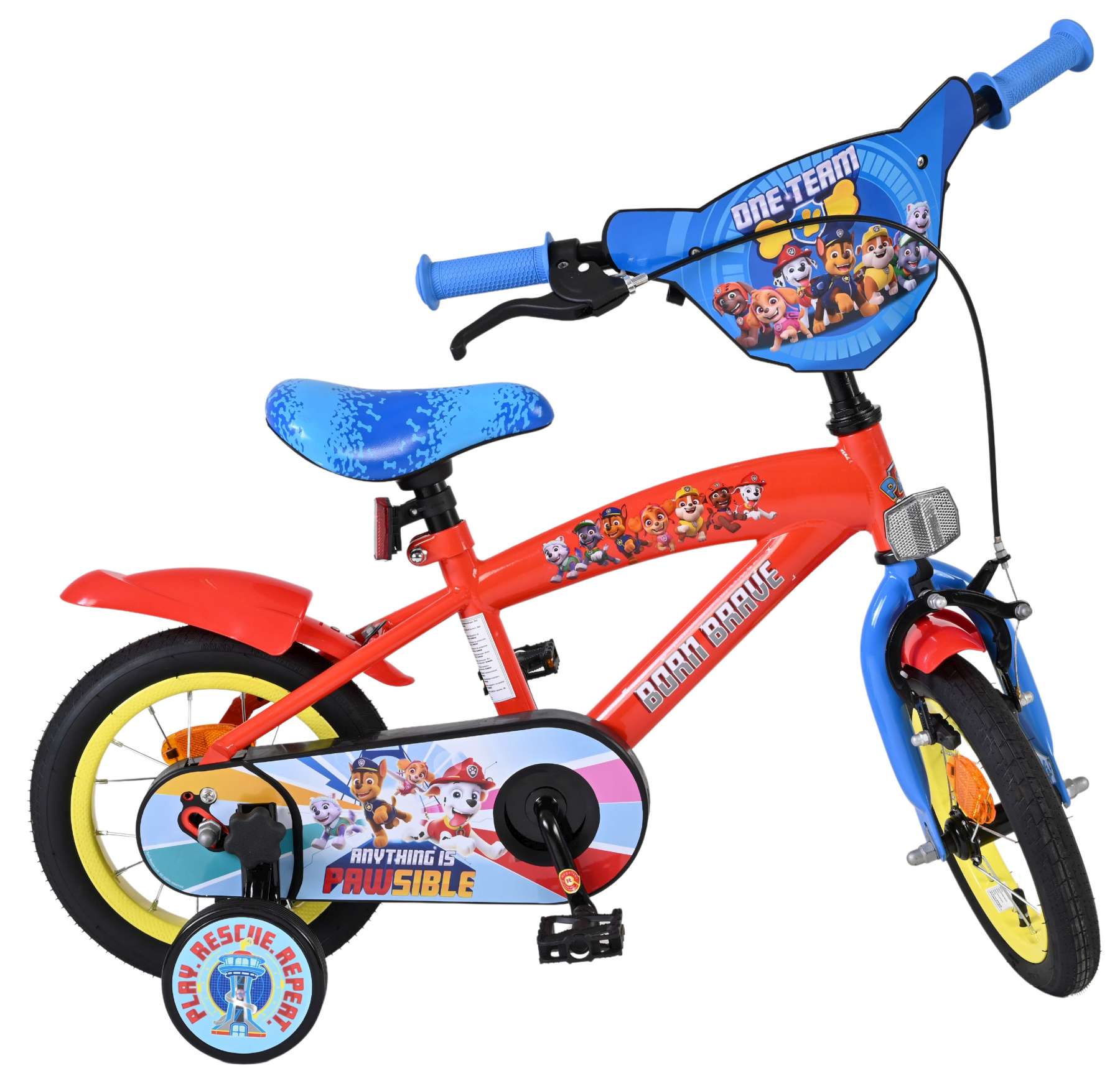 Paw Patrol Kinderfiets - Jongens - 12 inch - Rood/Blauw 10 Paw Patrol Kinderfiets - Jongens - 12 inch - Rood/Blauw - Afbeelding 10