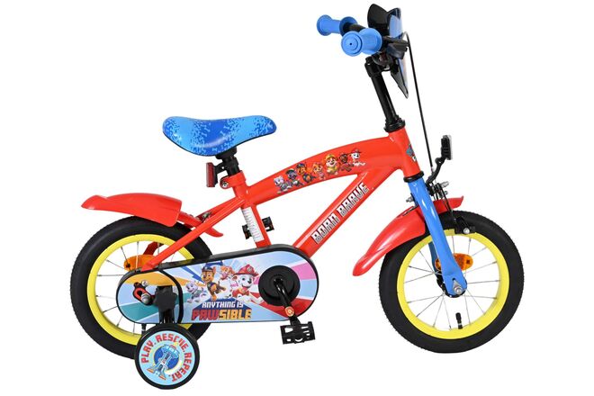 Paw Patrol Kinderfiets - Jongens - 12 inch - Rood/Blauw 1 Paw Patrol Kinderfiets - Jongens - 12 inch - Rood/Blauw