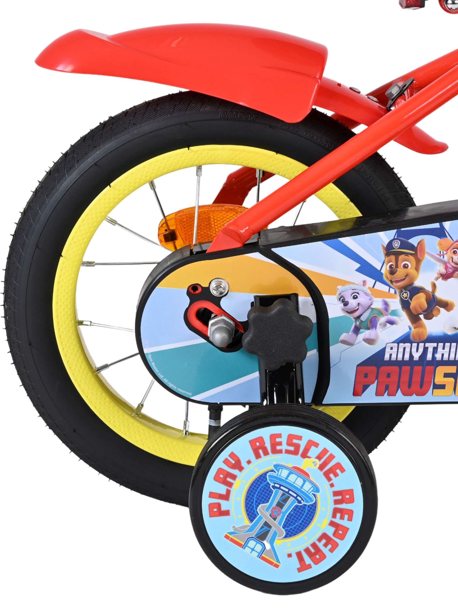 Paw Patrol Kinderfiets - Jongens - 12 inch - Rood/Blauw 2 Paw Patrol Kinderfiets - Jongens - 12 inch - Rood/Blauw - Afbeelding 2