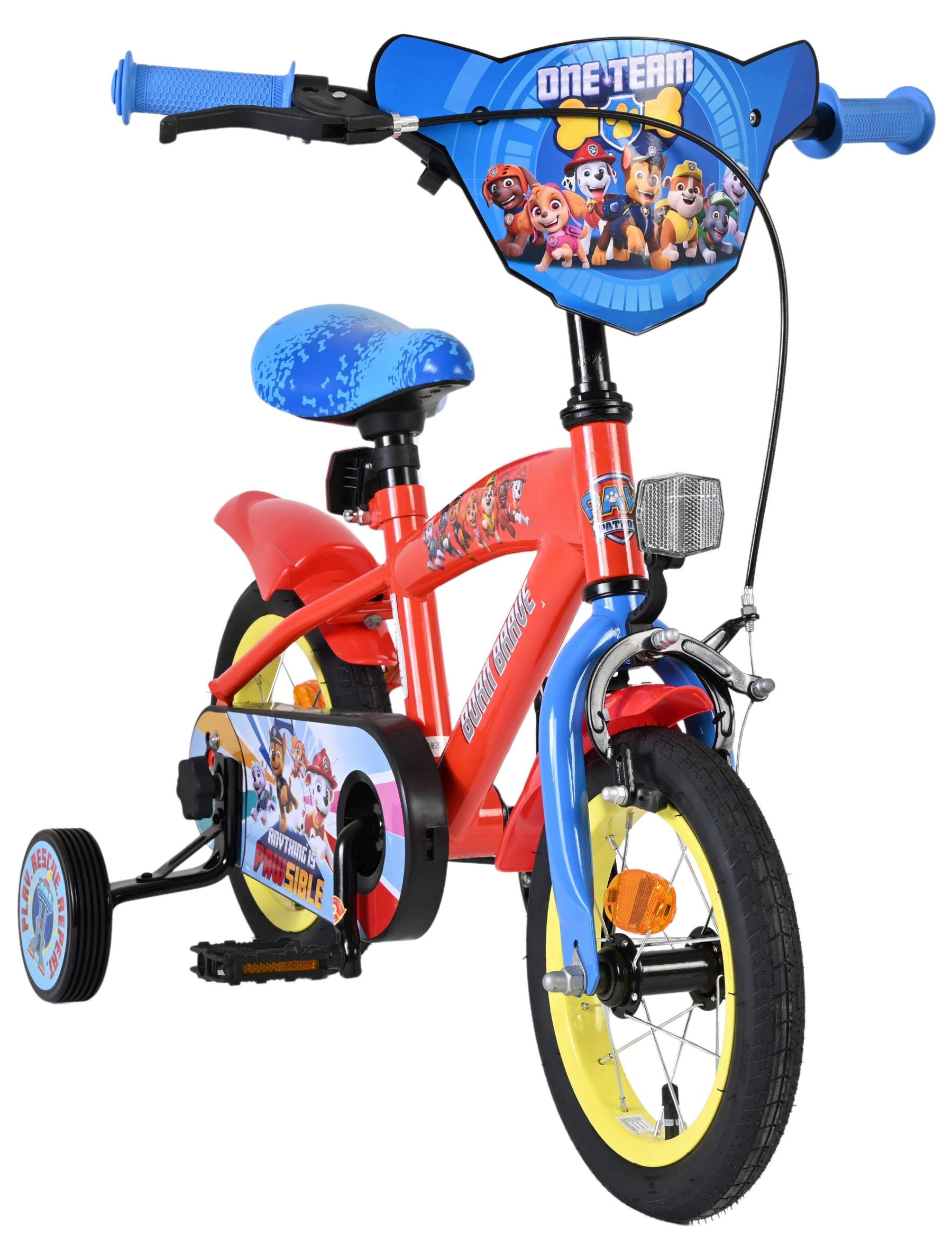 Paw Patrol Kinderfiets - Jongens - 12 inch - Rood/Blauw 5 Paw Patrol Kinderfiets - Jongens - 12 inch - Rood/Blauw - Afbeelding 5