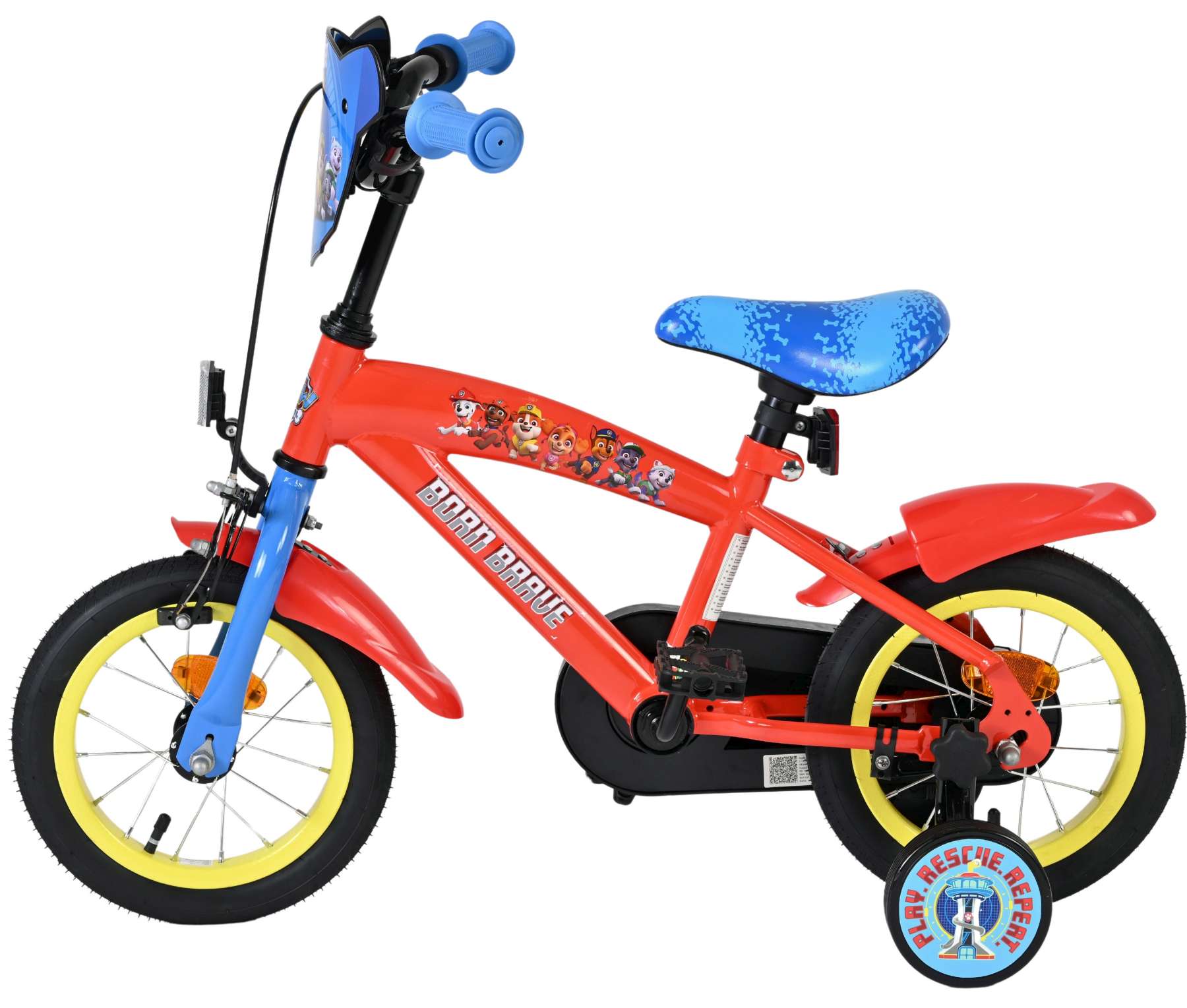 Paw Patrol Kinderfiets - Jongens - 12 inch - Rood/Blauw 7 Paw Patrol Kinderfiets - Jongens - 12 inch - Rood/Blauw - Afbeelding 7
