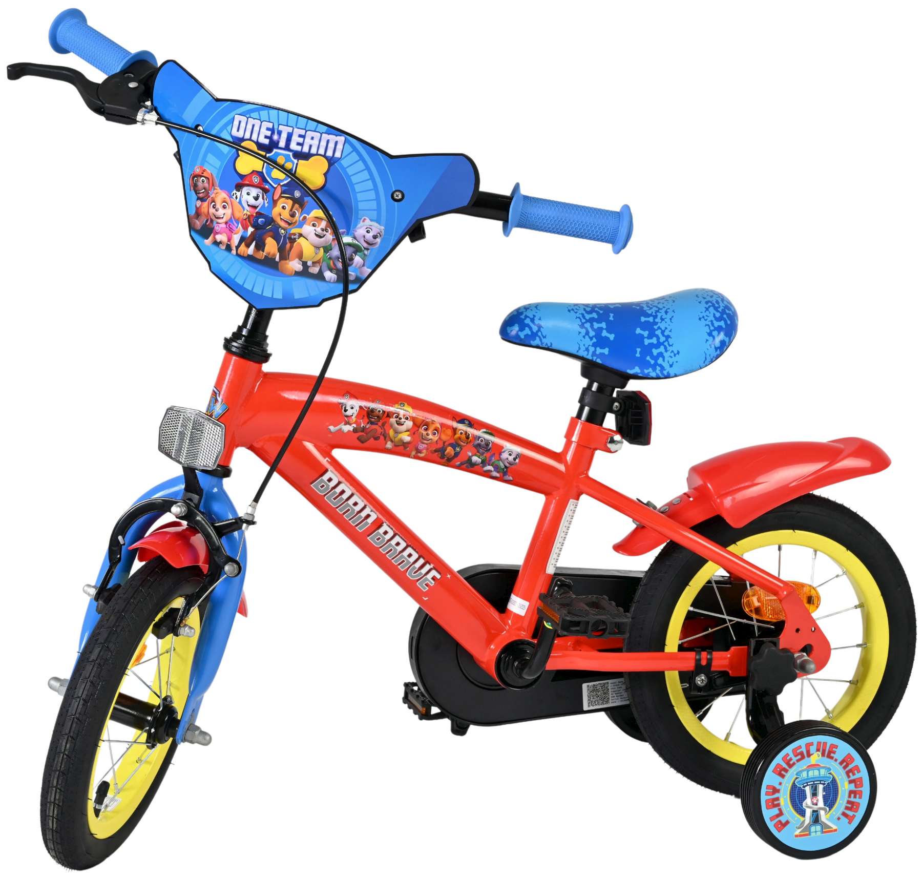 Paw Patrol Kinderfiets - Jongens - 12 inch - Rood/Blauw 8 Paw Patrol Kinderfiets - Jongens - 12 inch - Rood/Blauw - Afbeelding 8