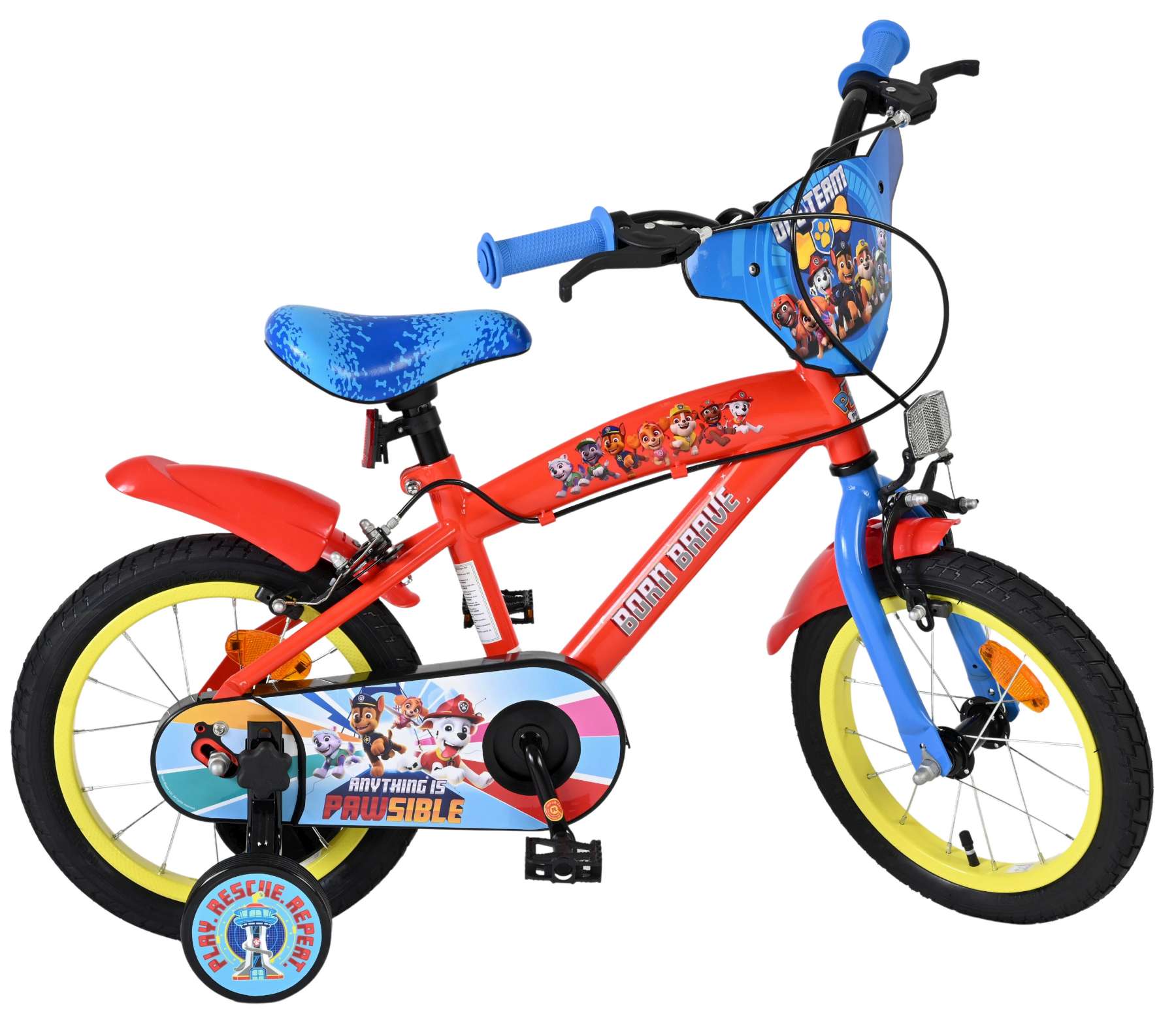 Paw Patrol Kinderfiets - Jongens - 14 inch - Twee handremmen 10 Paw Patrol Kinderfiets - Jongens - 14 inch - Twee handremmen - Afbeelding 10