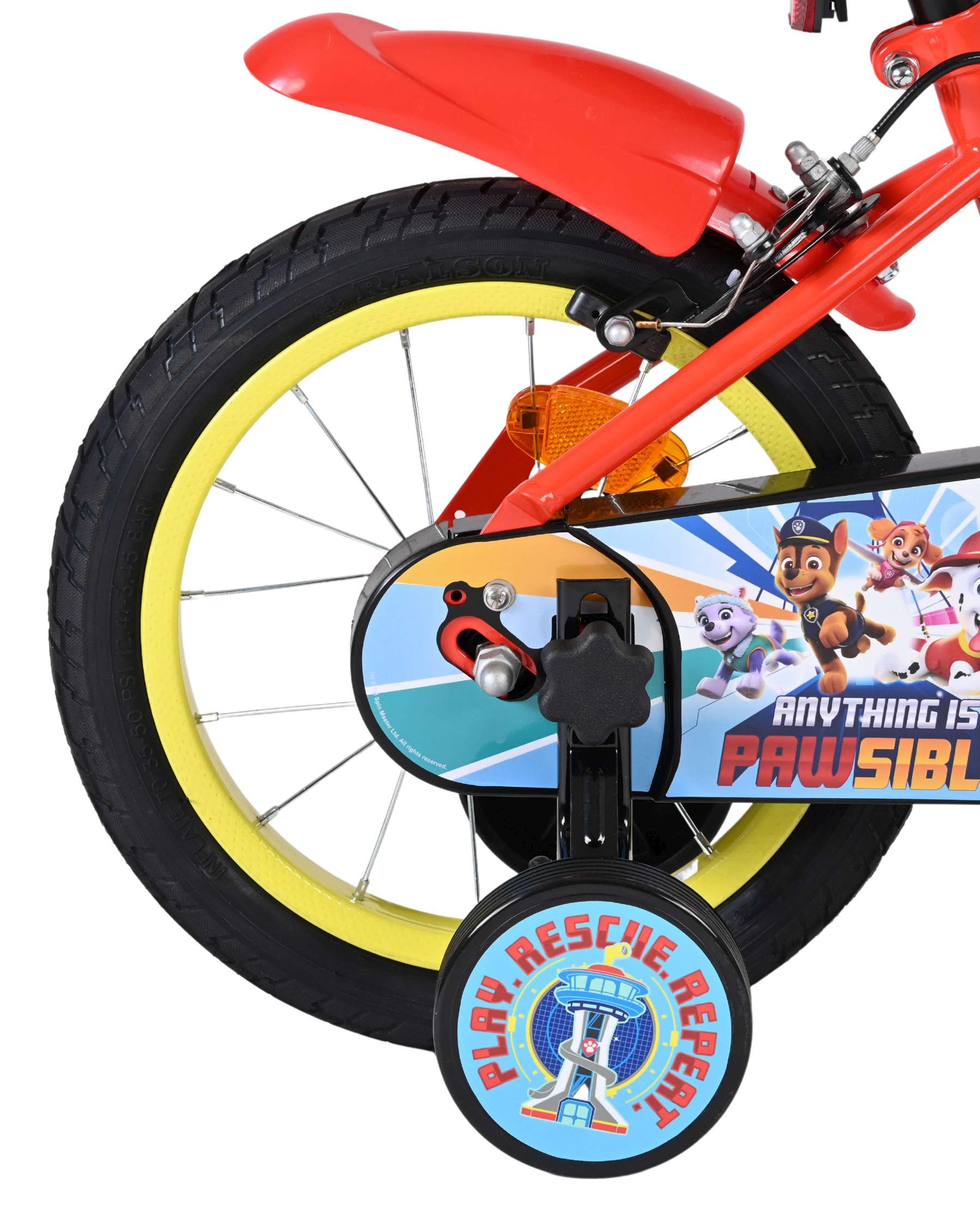 Paw Patrol Kinderfiets - Jongens - 14 inch - Twee handremmen 2 Paw Patrol Kinderfiets - Jongens - 14 inch - Twee handremmen - Afbeelding 2