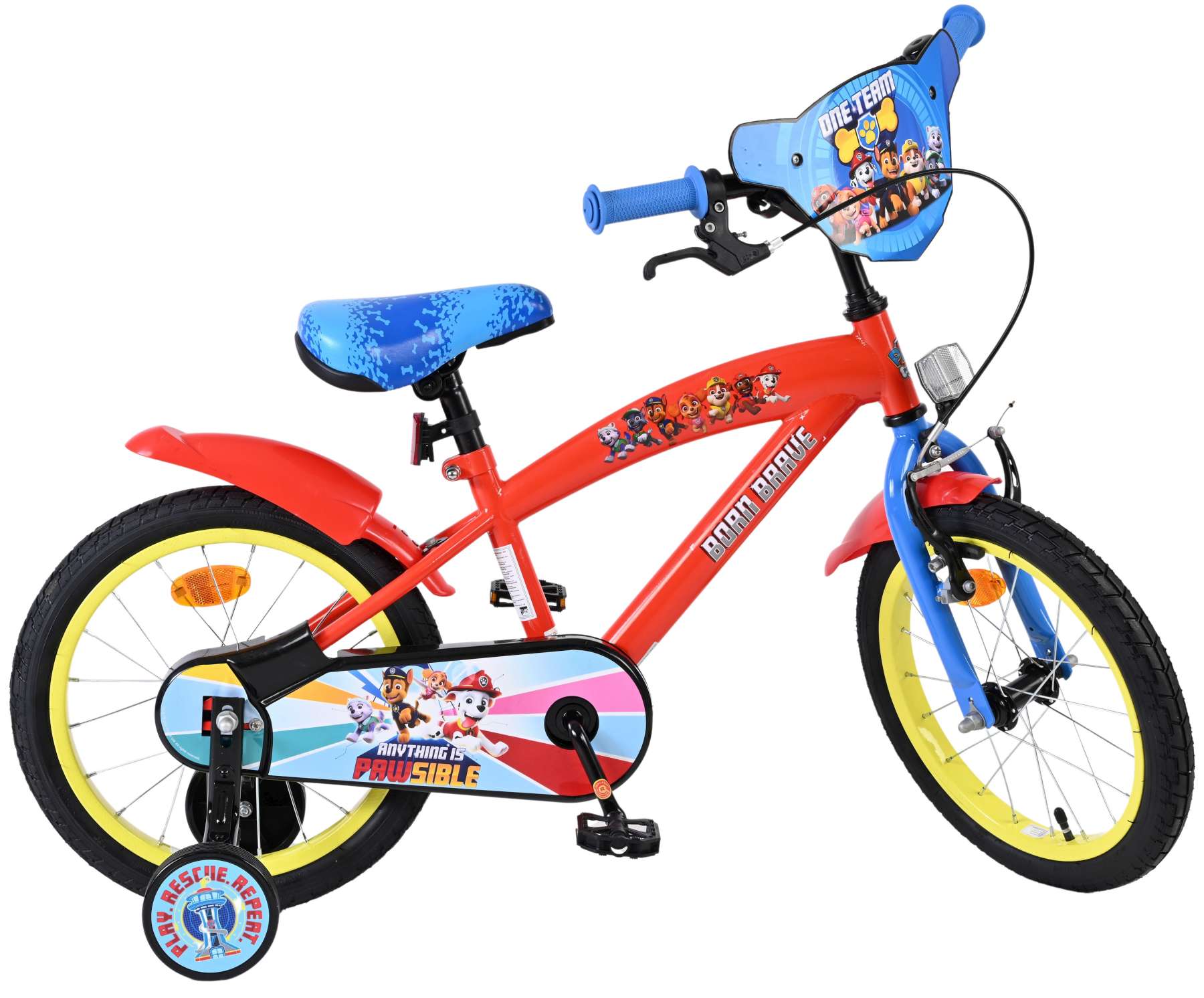 Paw Patrol Kinderfiets - Jongens - 16 inch - Rood Blauw 10 Paw Patrol Kinderfiets - Jongens - 16 inch - Rood Blauw - Afbeelding 10