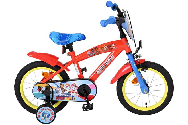 Paw Patrol Kinderfiets - Jongens - 14 inch - Rood/Blauw 1 Paw Patrol Kinderfiets - Jongens - 14 inch - Rood/Blauw