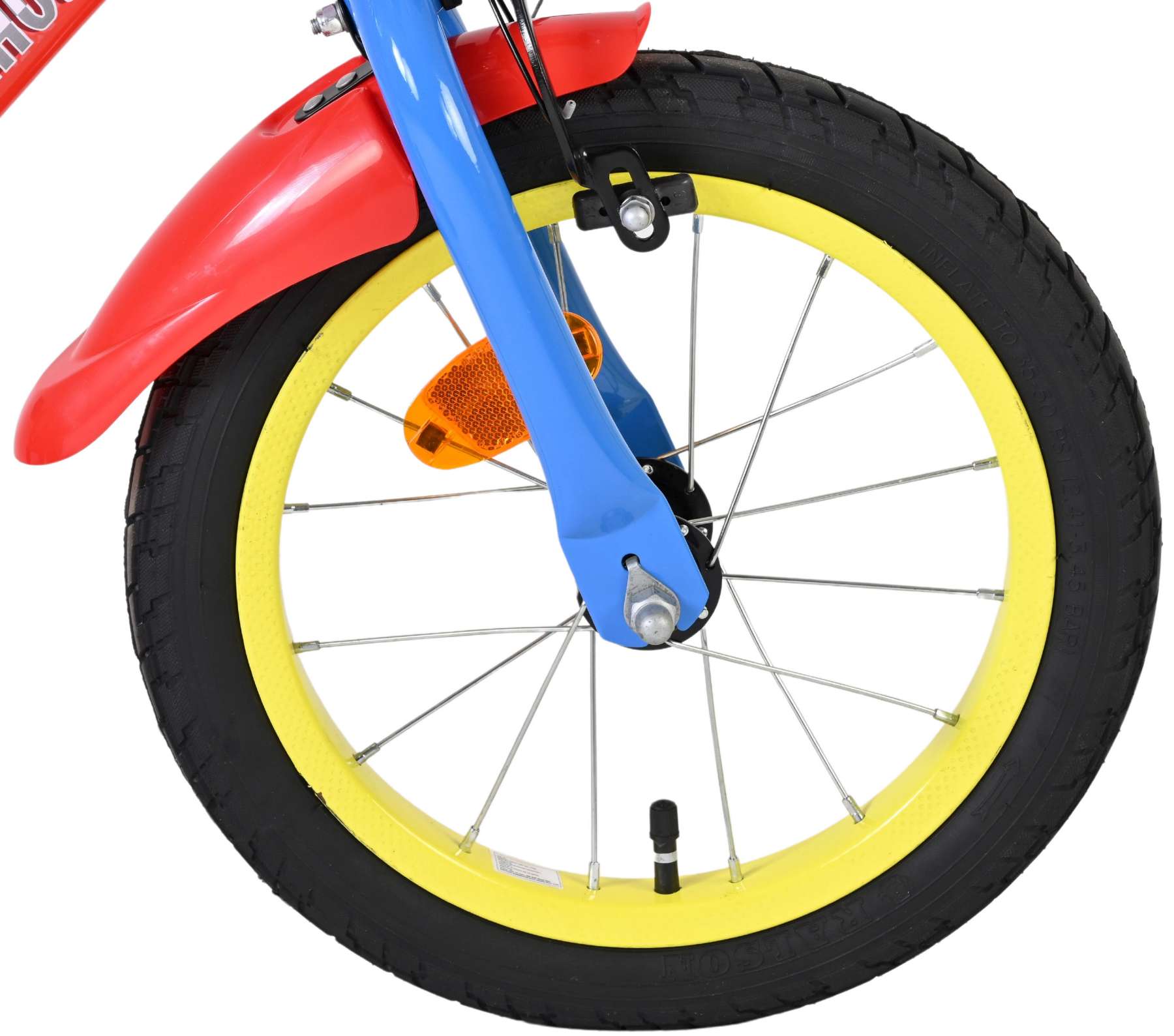 Paw Patrol Kinderfiets - Jongens - 14 inch - Rood/Blauw 3 Paw Patrol Kinderfiets - Jongens - 14 inch - Rood/Blauw - Afbeelding 3