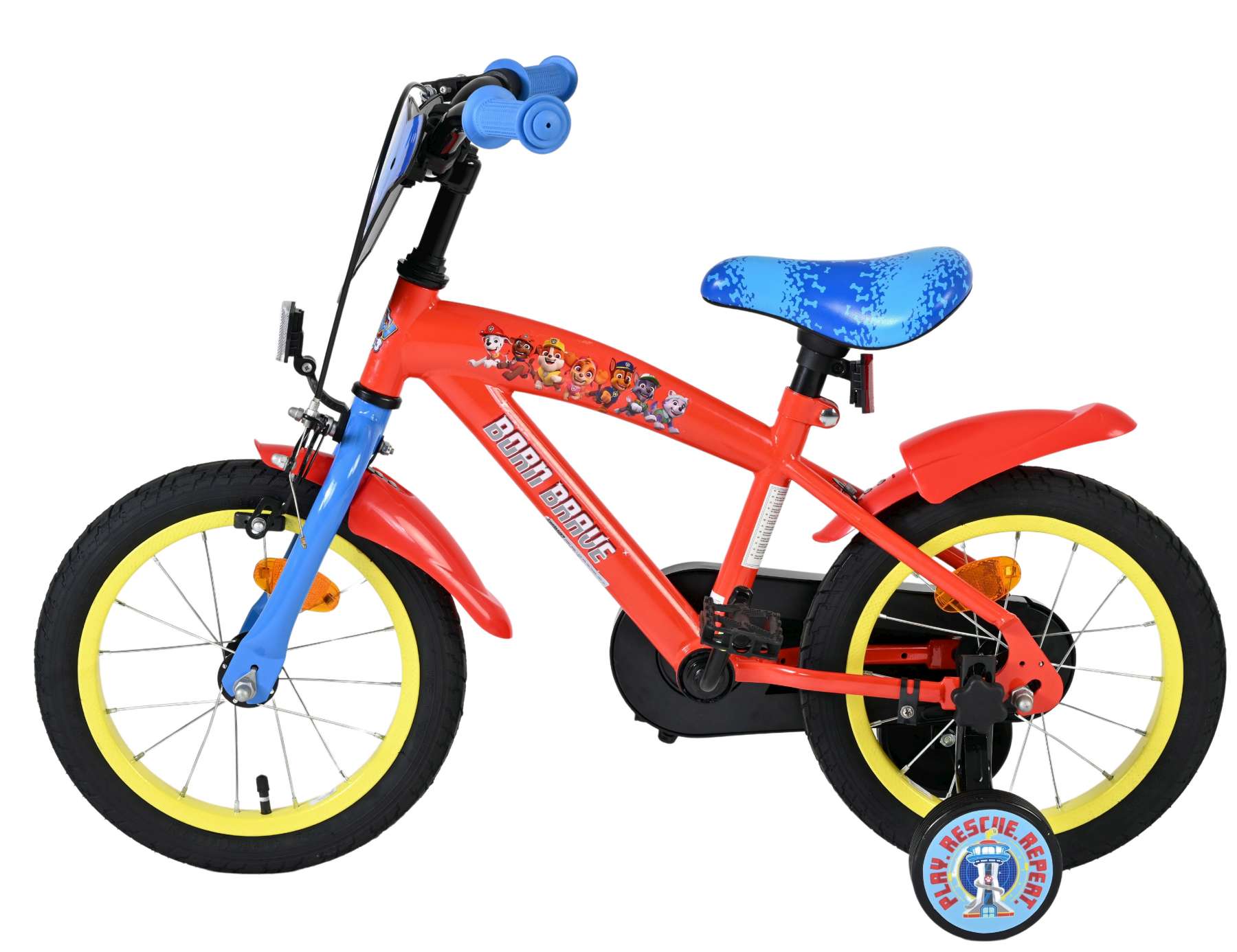 Paw Patrol Kinderfiets - Jongens - 14 inch - Rood/Blauw 7 Paw Patrol Kinderfiets - Jongens - 14 inch - Rood/Blauw - Afbeelding 7