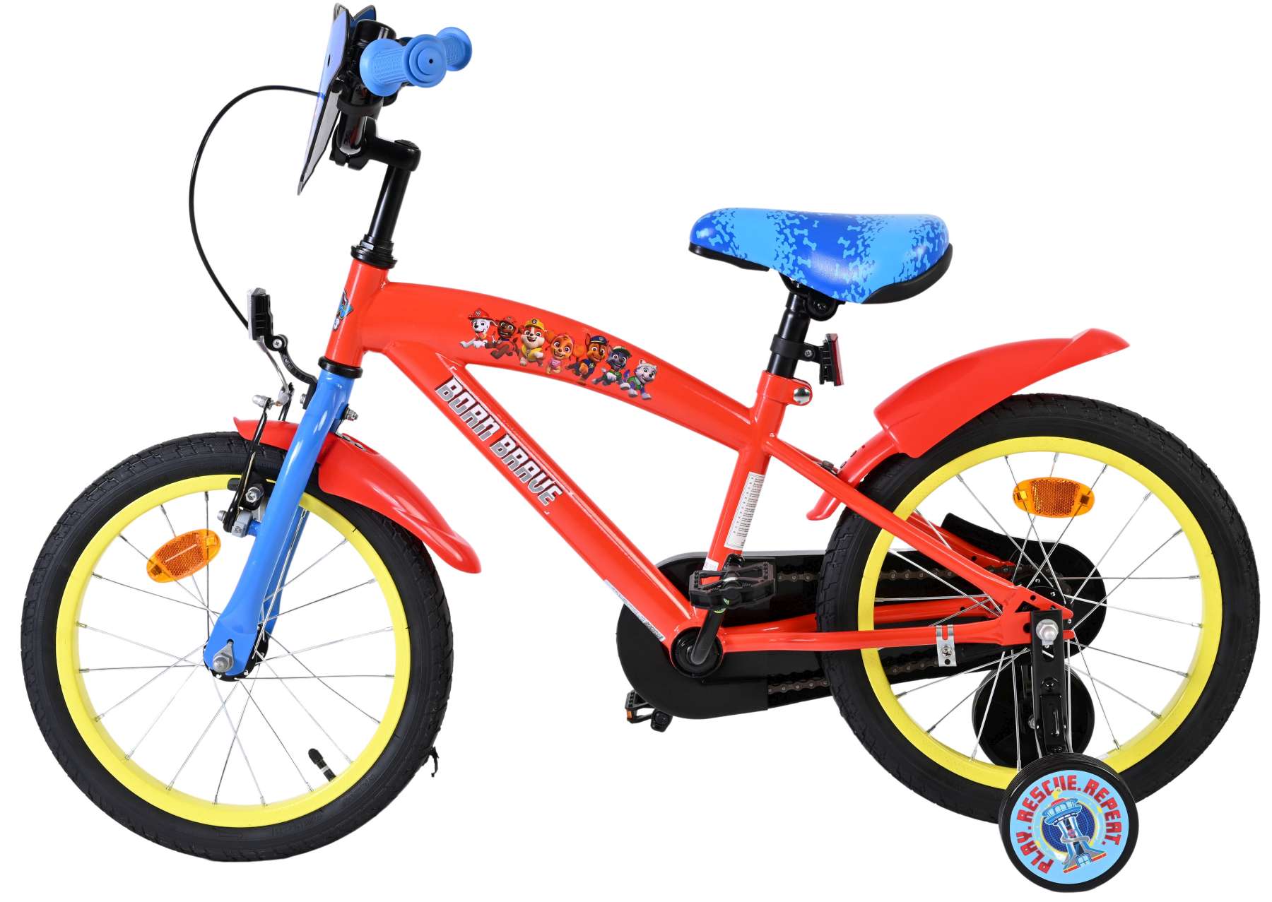 Paw Patrol Kinderfiets - Jongens - 16 inch - Rood Blauw 7 Paw Patrol Kinderfiets - Jongens - 16 inch - Rood Blauw - Afbeelding 7