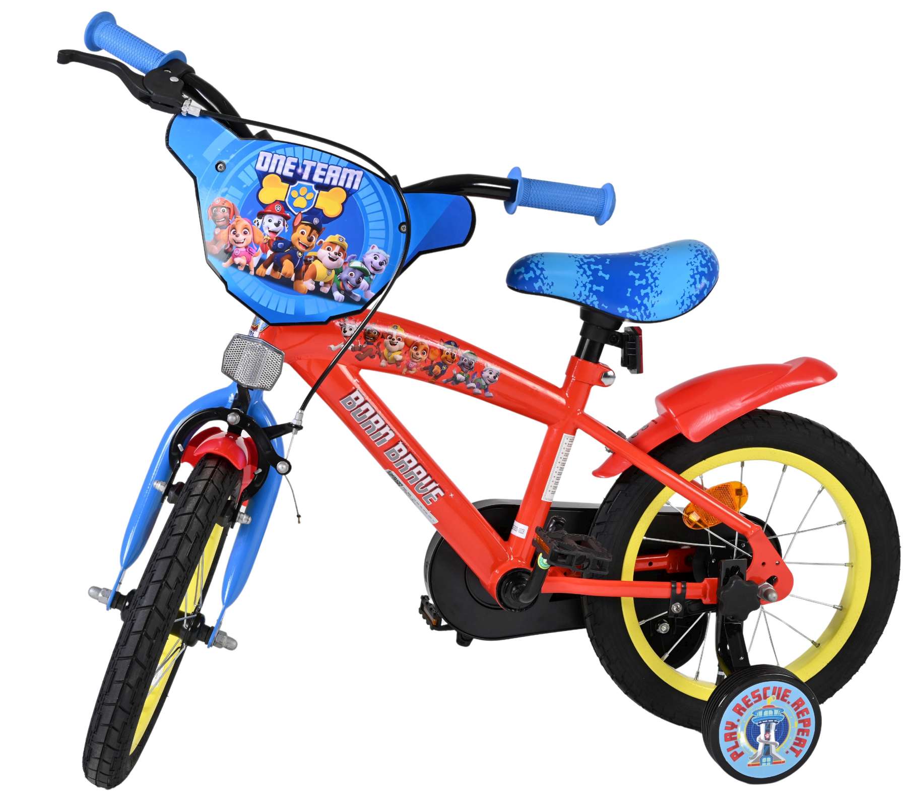 Paw Patrol Kinderfiets - Jongens - 14 inch - Rood/Blauw 8 Paw Patrol Kinderfiets - Jongens - 14 inch - Rood/Blauw - Afbeelding 8