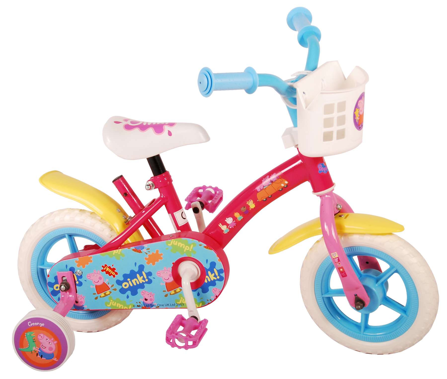 Peppa Pig Kinderfiets - Meisjes - 10 inch - Roze/Blauw - Doortrapper 14 Peppa Pig Kinderfiets - Meisjes - 10 inch - Roze/Blauw - Doortrapper - Afbeelding 14