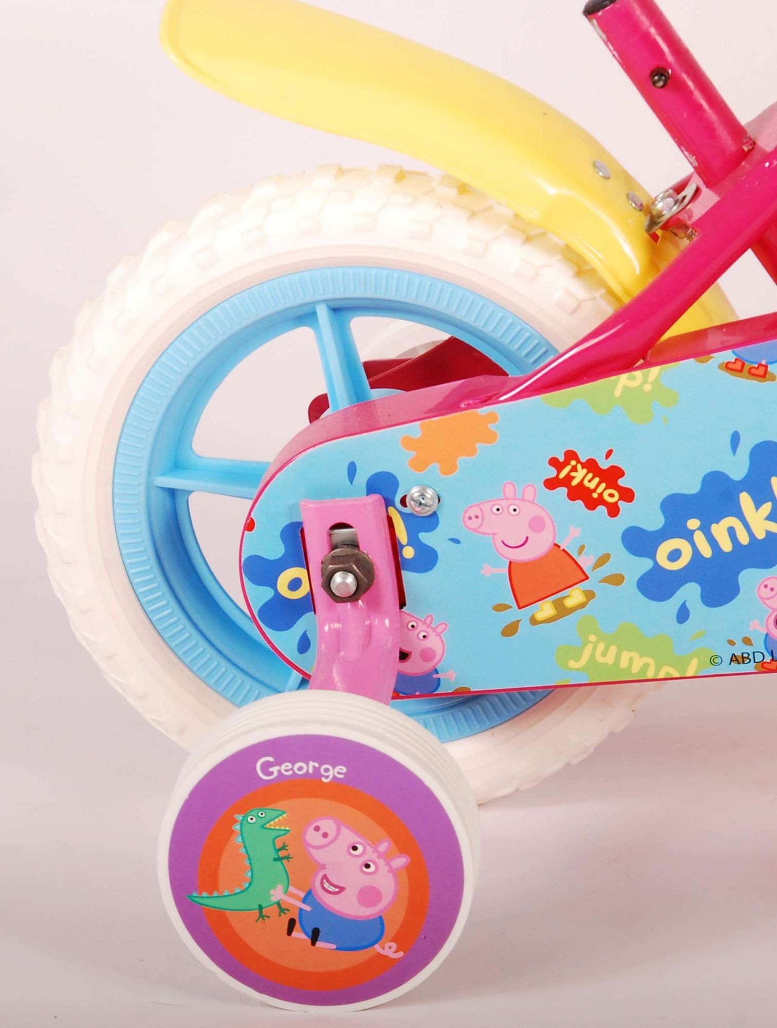 Peppa Pig Kinderfiets - Meisjes - 10 inch - Roze/Blauw - Doortrapper 12 Peppa Pig Kinderfiets - Meisjes - 10 inch - Roze/Blauw - Doortrapper - Afbeelding 12