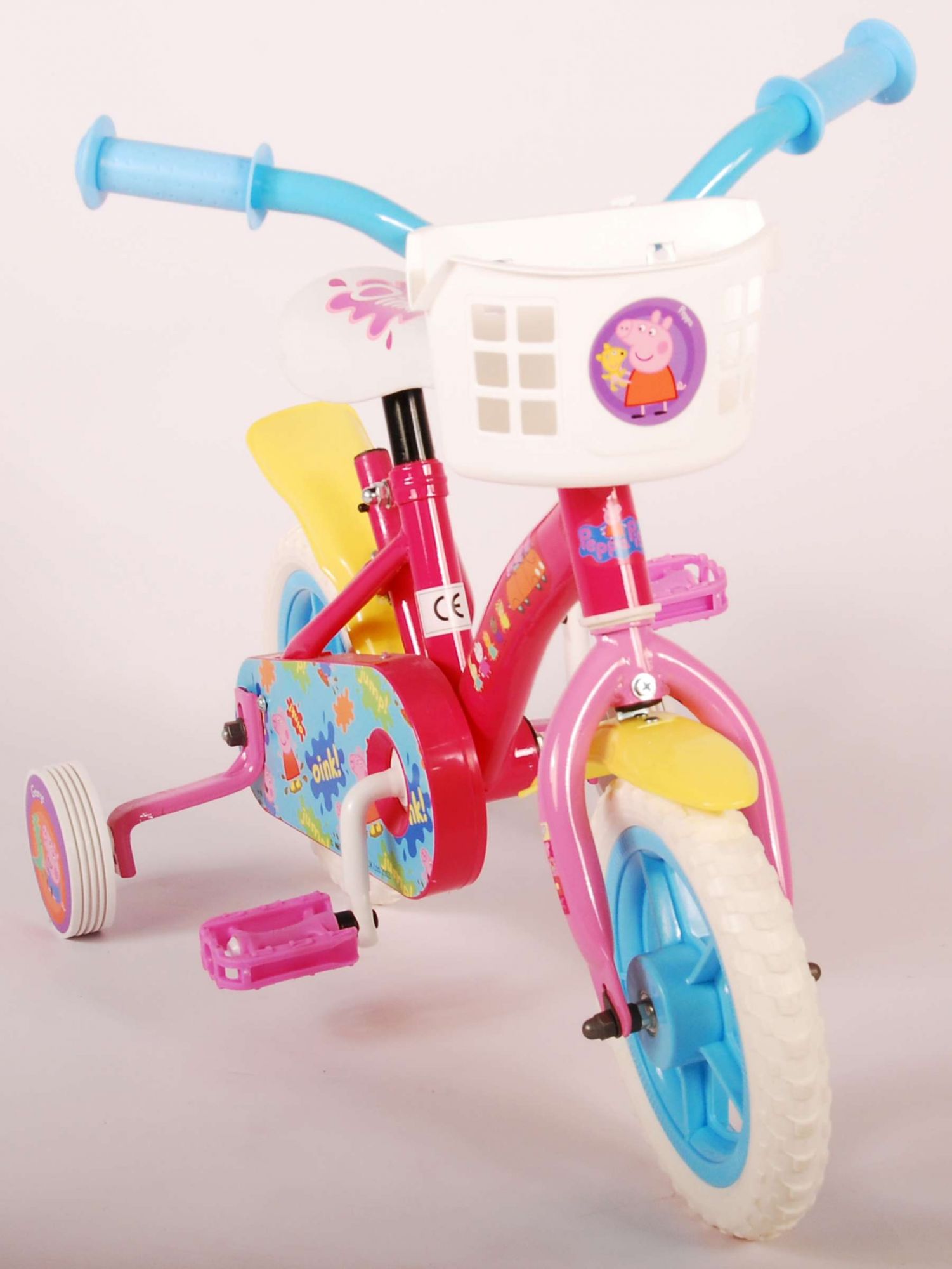 Peppa Pig Kinderfiets - Meisjes - 10 inch - Roze/Blauw - Doortrapper 6 Peppa Pig Kinderfiets - Meisjes - 10 inch - Roze/Blauw - Doortrapper - Afbeelding 6
