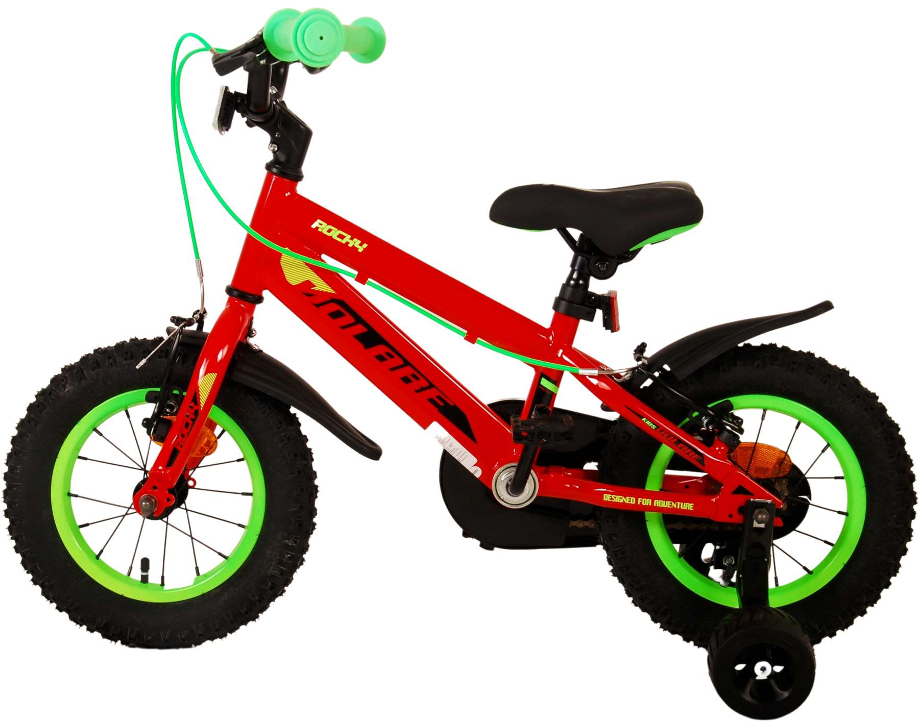 Volare Rocky Kinderfiets - Jongens - 12 inch - Rood 3 Volare Rocky Kinderfiets - Jongens - 12 inch - Rood - Afbeelding 3