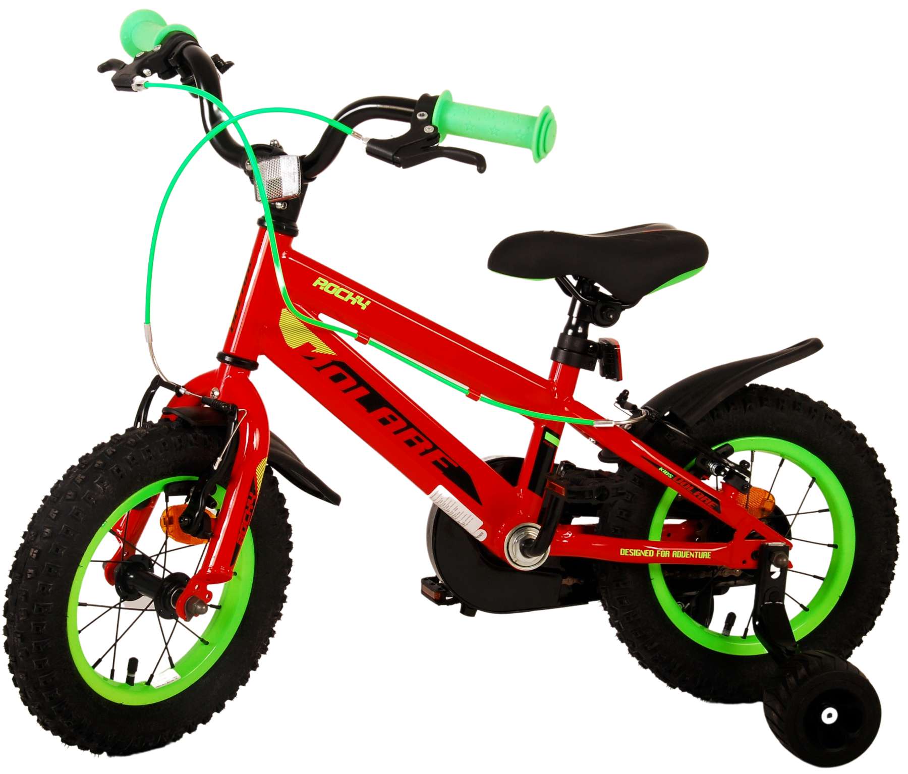 Volare Rocky Kinderfiets - Jongens - 12 inch - Rood 2 Volare Rocky Kinderfiets - Jongens - 12 inch - Rood - Afbeelding 2