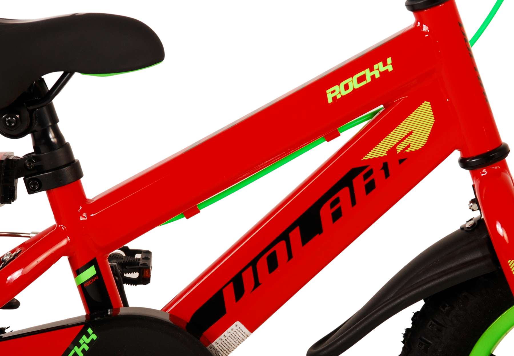 Volare Rocky Kinderfiets - Jongens - 12 inch - Rood 9 Volare Rocky Kinderfiets - Jongens - 12 inch - Rood - Afbeelding 9