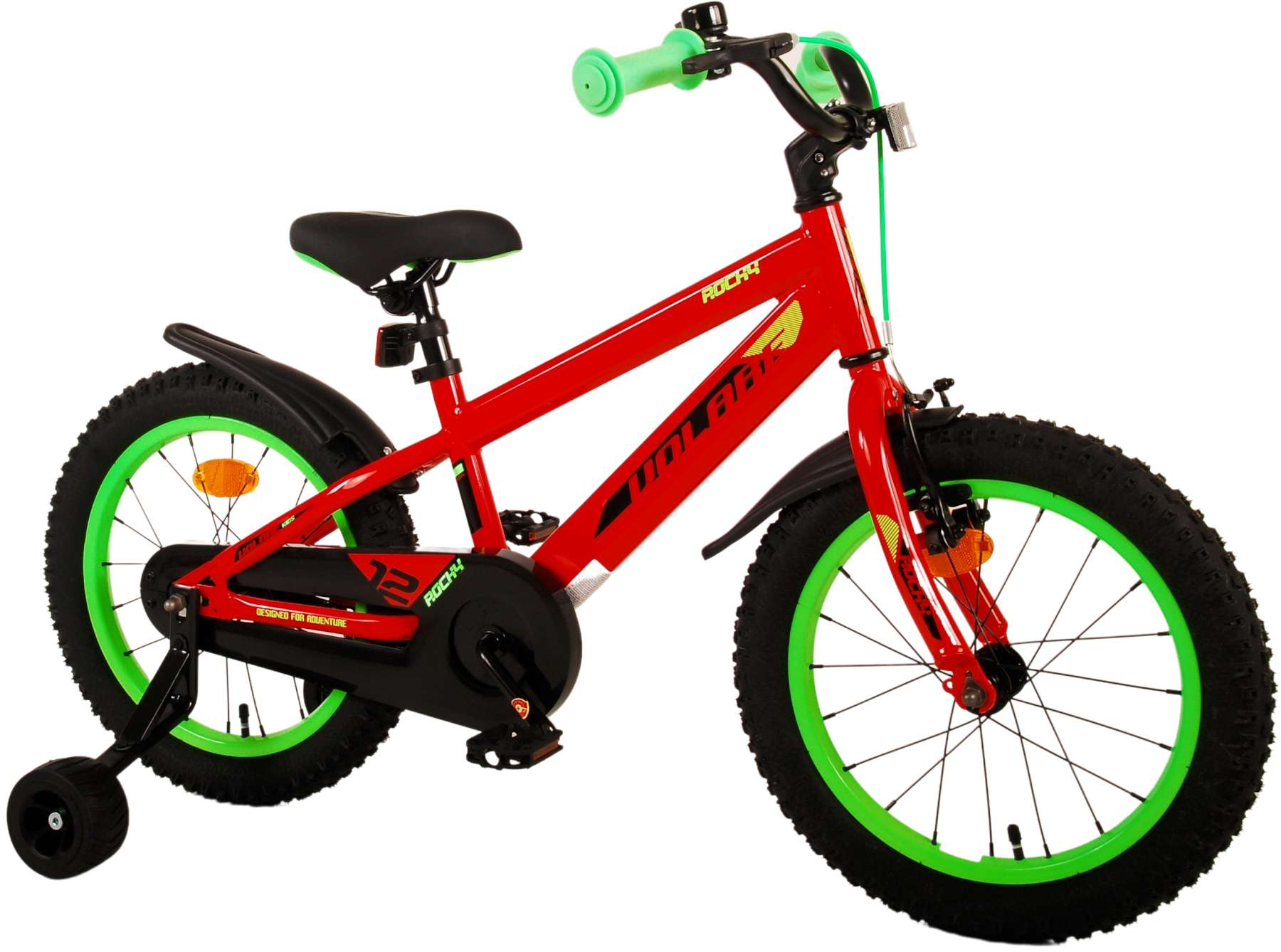 Volare Rocky Kinderfiets - Jongens - 16 inch - Rood 2 Volare Rocky Kinderfiets - Jongens - 16 inch - Rood - Afbeelding 2