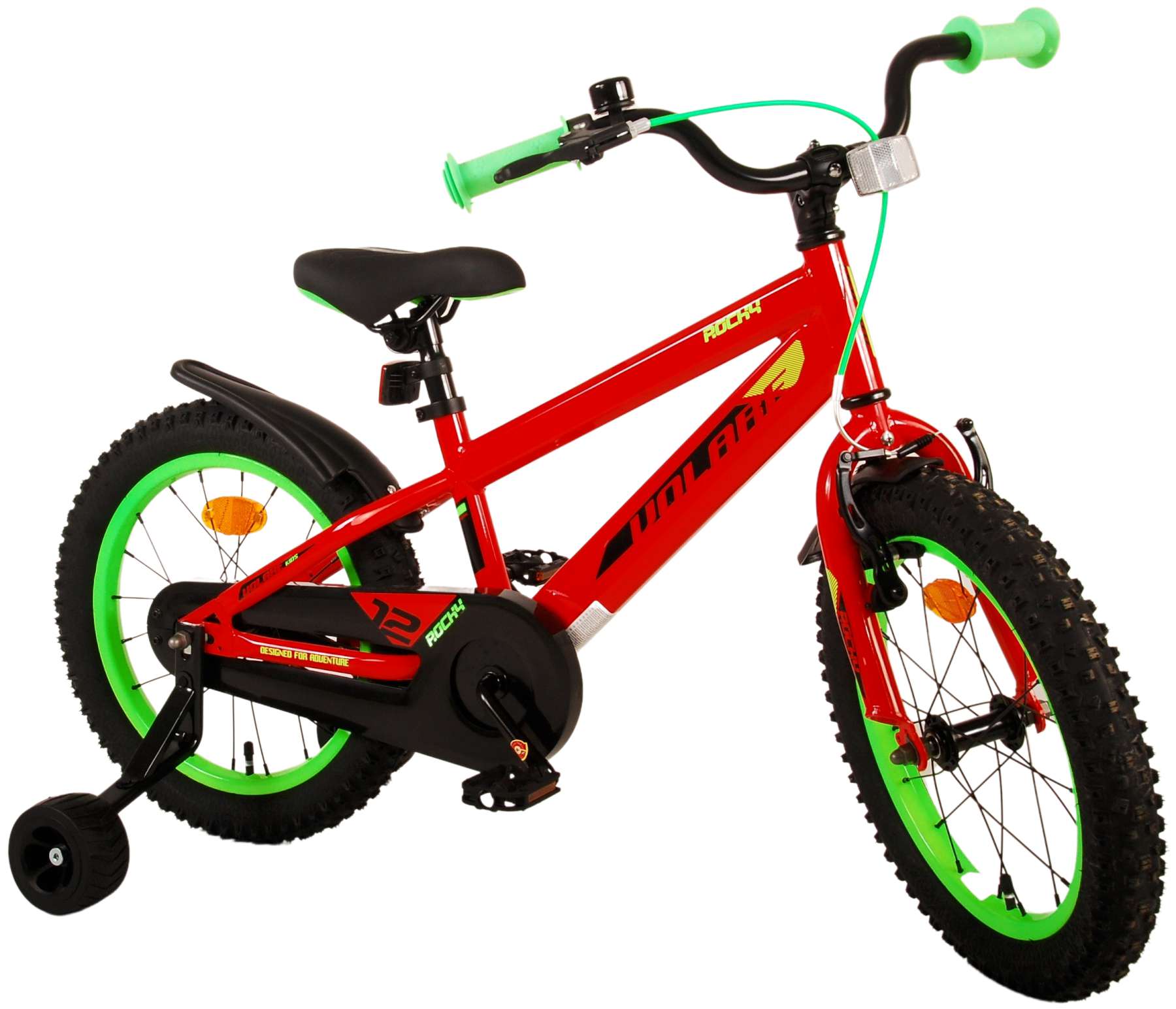 Volare Rocky Kinderfiets - Jongens - 16 inch - Rood 3 Volare Rocky Kinderfiets - Jongens - 16 inch - Rood - Afbeelding 3