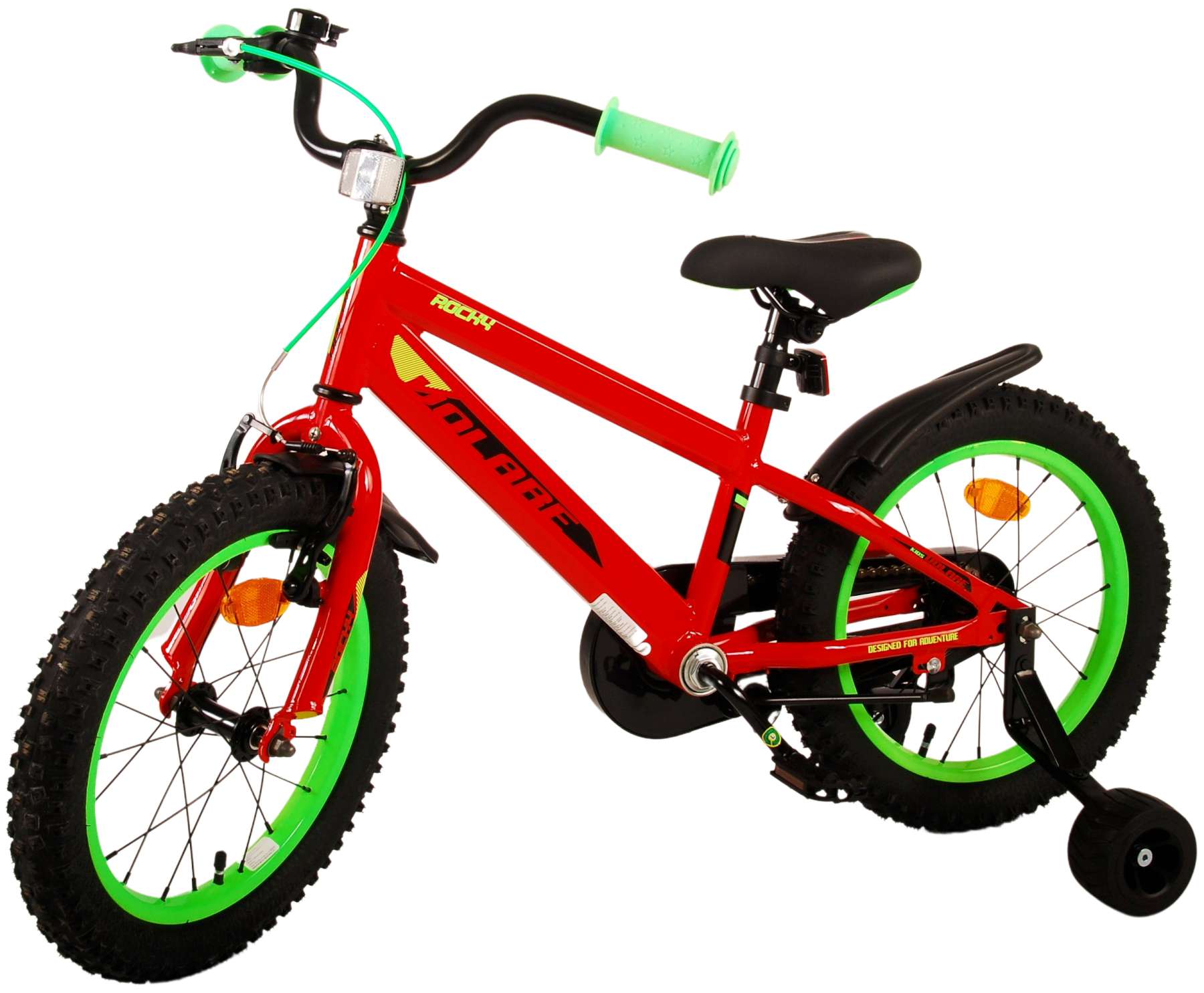 Volare Rocky Kinderfiets - Jongens - 16 inch - Rood 14 Volare Rocky Kinderfiets - Jongens - 16 inch - Rood - Afbeelding 14