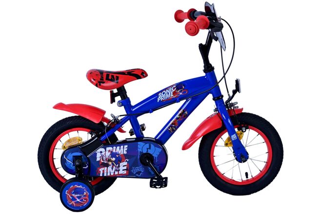 Sonic Prime Kinderfiets - Jongens - 12 inch - Blauw Rood - Twee handremmen 1 Sonic Prime Kinderfiets - Jongens - 12 inch - Blauw Rood - Twee handremmen