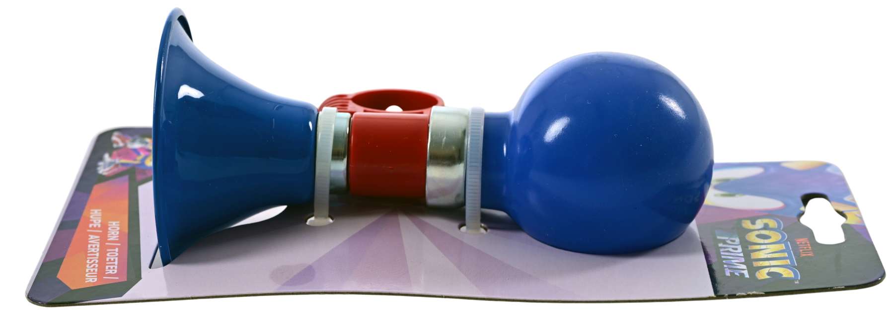 Sonic Prime Fietstoeter - Jongens - Rood Blauw 2 Sonic Prime Fietstoeter - Jongens - Rood Blauw - Afbeelding 2