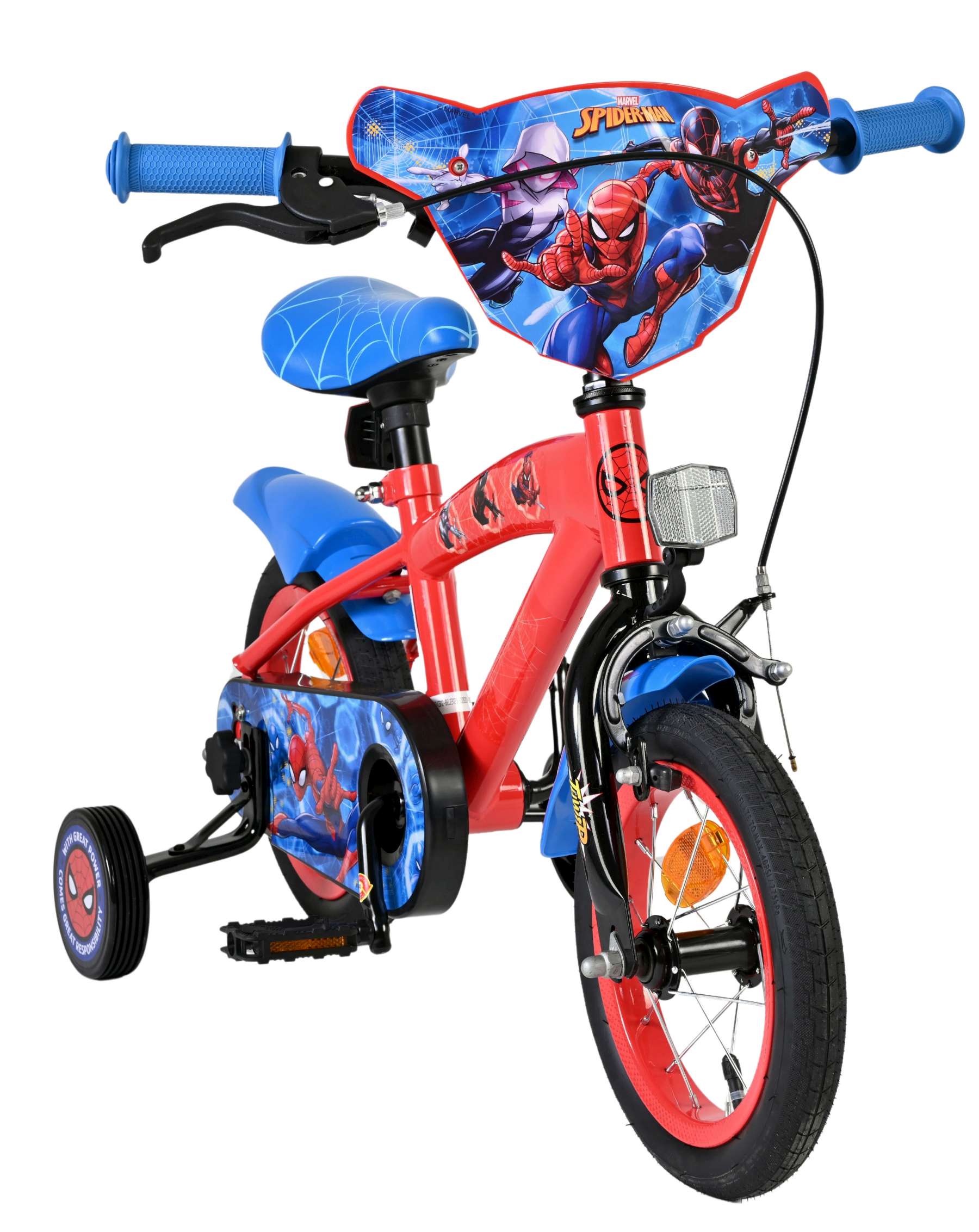 Spider-Man Kinderfiets - Jongens - 12 inch - Blauw/Rood 5 Spider-Man Kinderfiets - Jongens - 12 inch - Blauw/Rood - Afbeelding 5