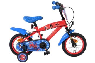 Spider-Man Kinderfiets - Jongens - 12 inch - Blauw/Rood - Twee handremmen