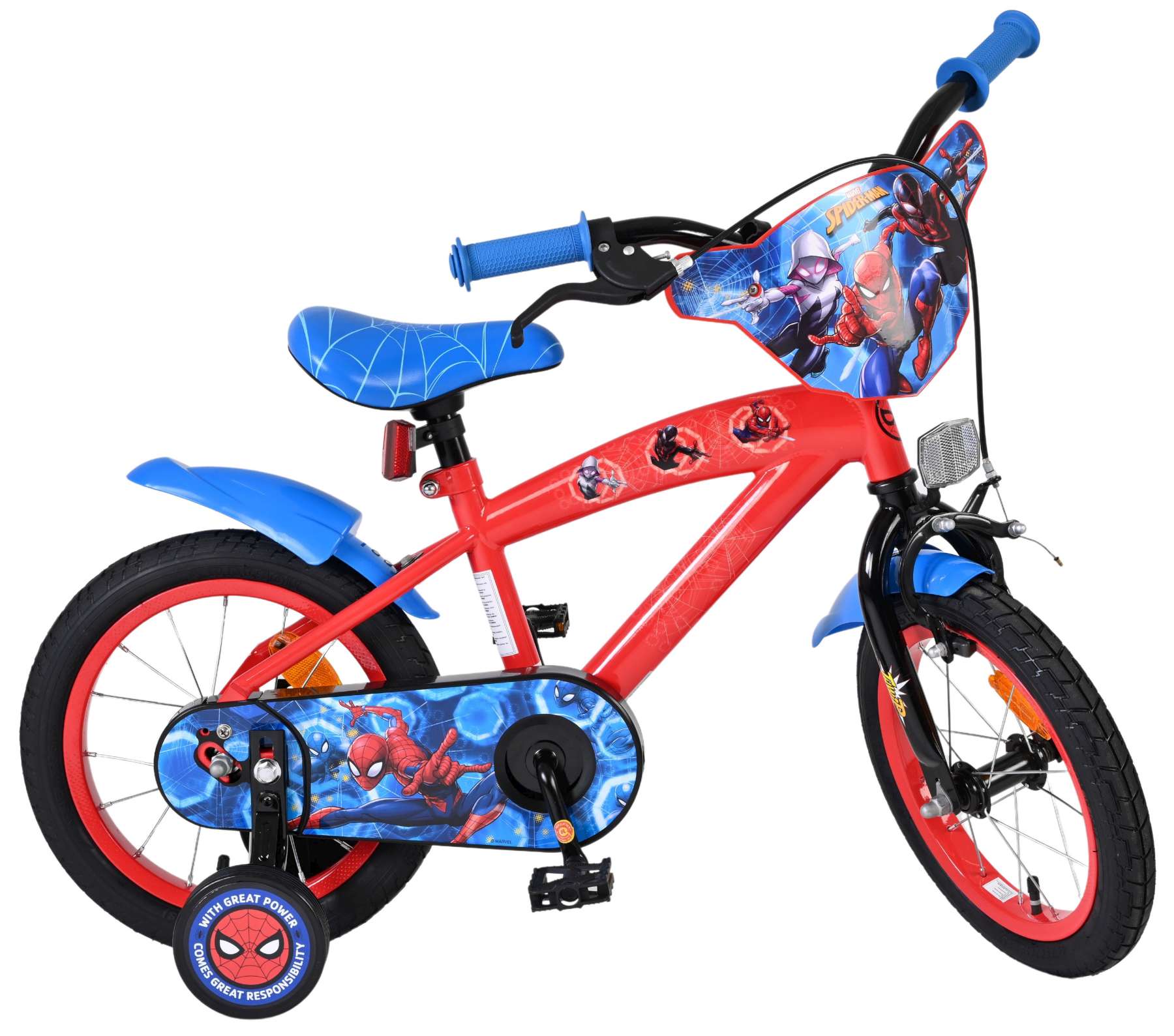 Marvel Spider-Man Kinderfiets - Jongens - 14 inch - Rood/Blauw 10 Marvel Spider-Man Kinderfiets - Jongens - 14 inch - Rood/Blauw - Afbeelding 10