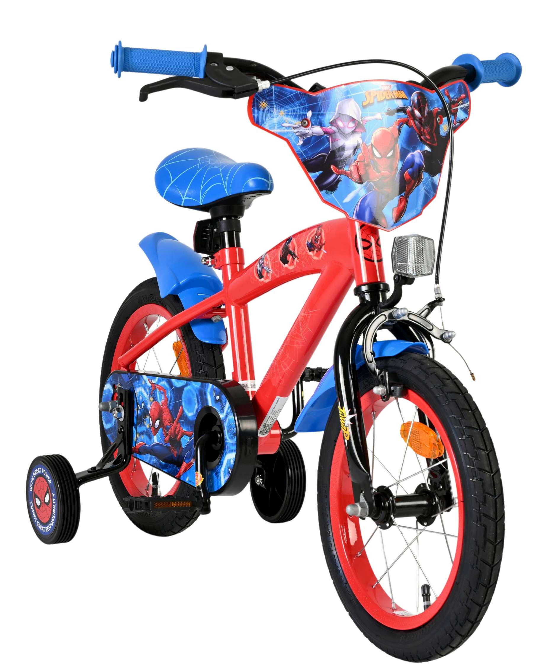 Marvel Spider-Man Kinderfiets - Jongens - 14 inch - Rood/Blauw 5 Marvel Spider-Man Kinderfiets - Jongens - 14 inch - Rood/Blauw - Afbeelding 5