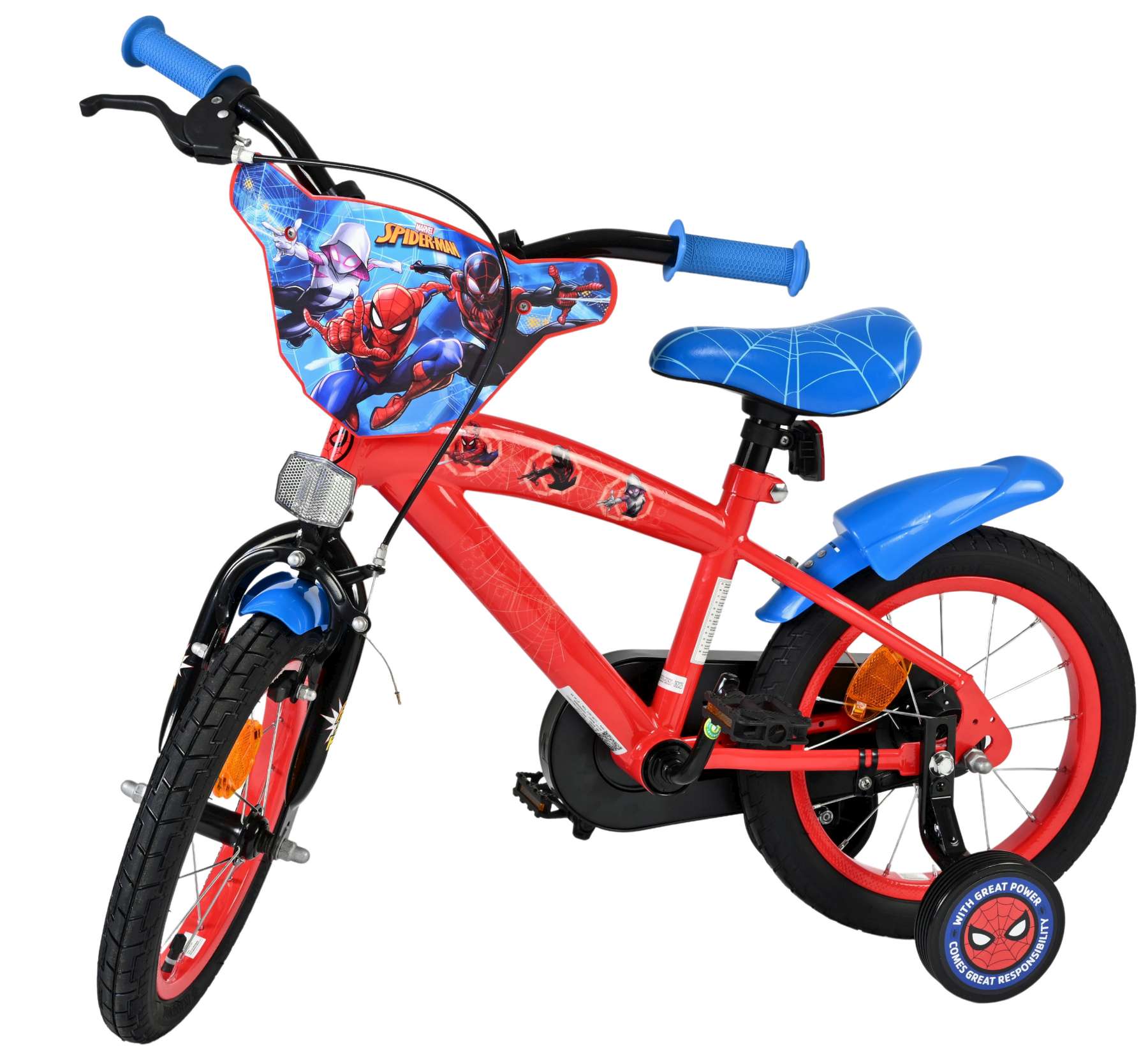 Marvel Spider-Man Kinderfiets - Jongens - 14 inch - Rood/Blauw 8 Marvel Spider-Man Kinderfiets - Jongens - 14 inch - Rood/Blauw - Afbeelding 8