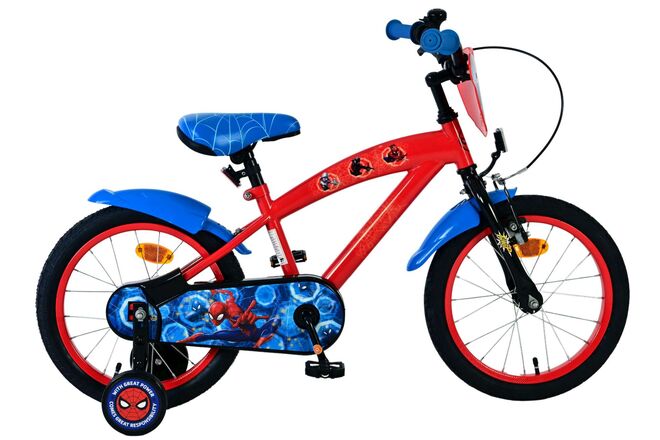 Spider-Man Kinderfiets - Jongens - 16 inch - Rood 1 Spider-Man Kinderfiets - Jongens - 16 inch - Rood