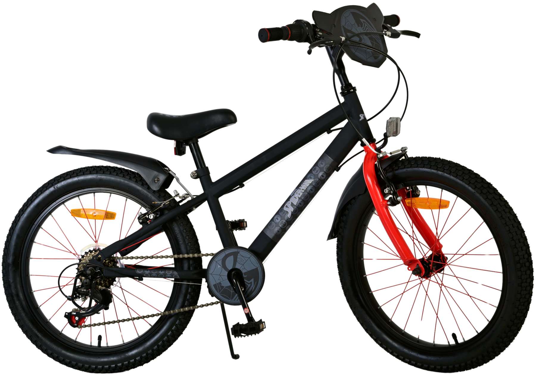Spider-Man - Kinderfiets - Jongens - 20 inch - Mat Zwart - 2 Handremmen 2 Spider-Man - Kinderfiets - Jongens - 20 inch - Mat Zwart - 2 Handremmen - Afbeelding 2