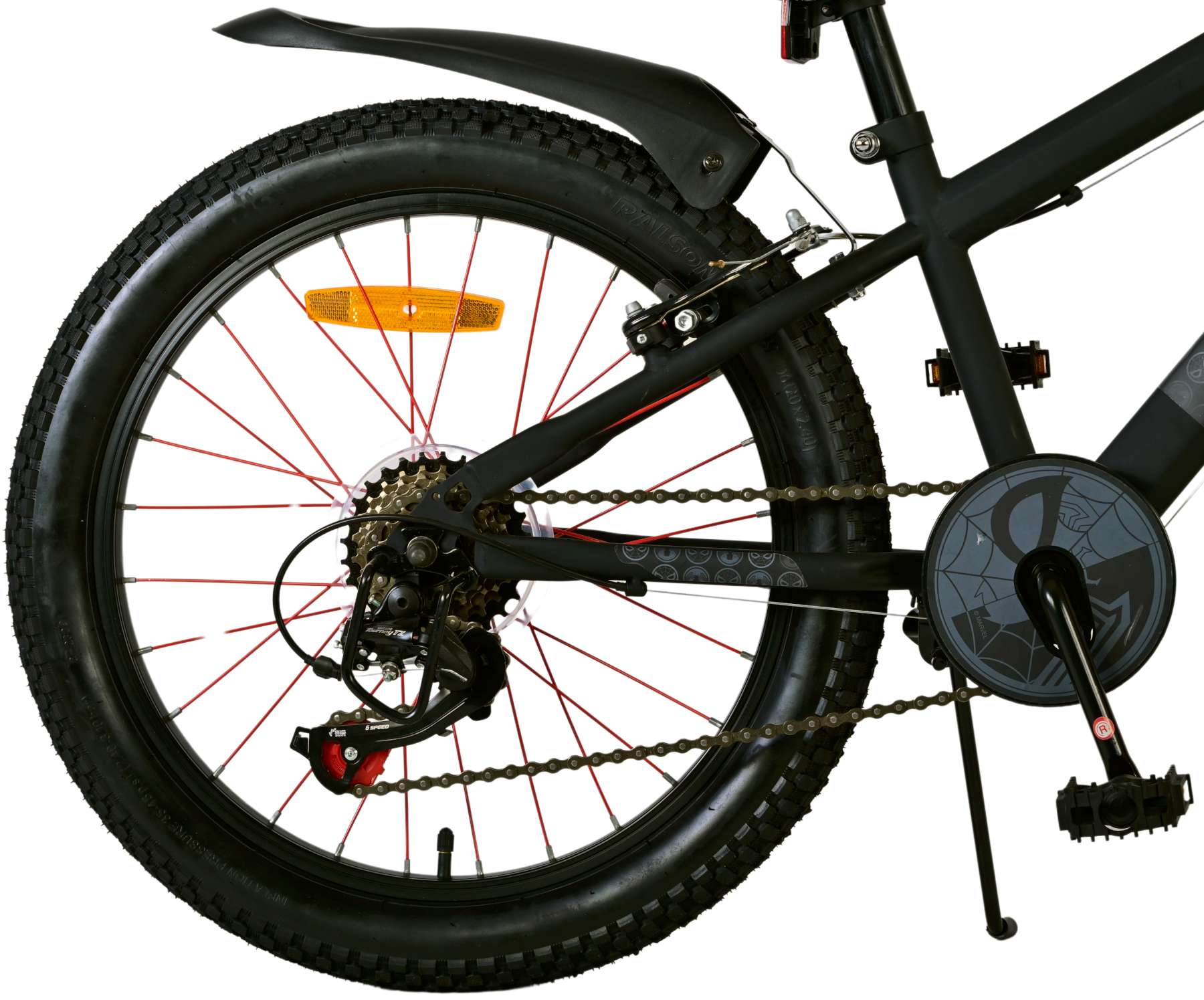 Spider-Man - Kinderfiets - Jongens - 20 inch - Mat Zwart - 2 Handremmen 3 Spider-Man - Kinderfiets - Jongens - 20 inch - Mat Zwart - 2 Handremmen - Afbeelding 3