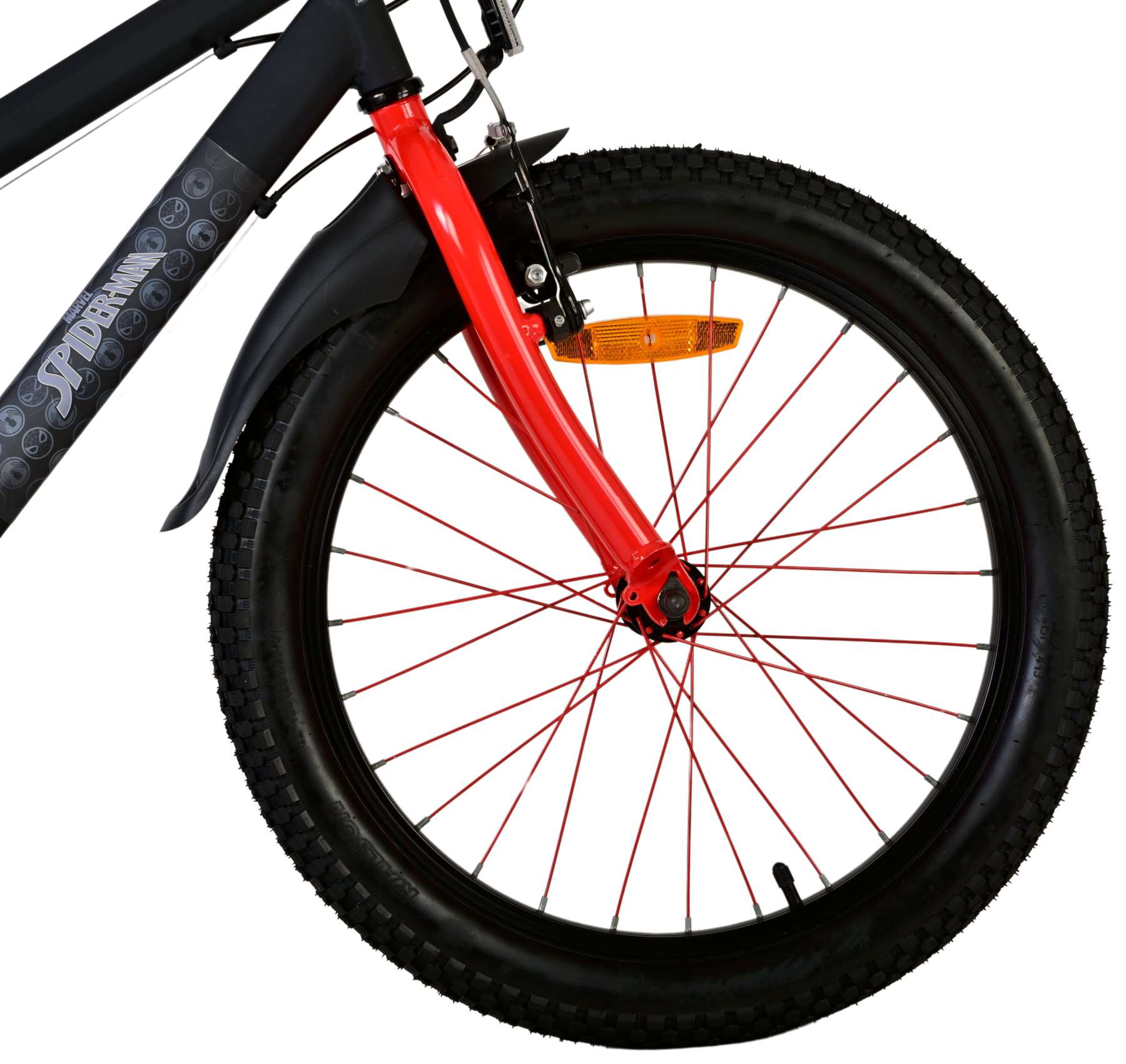 Spider-Man - Kinderfiets - Jongens - 20 inch - Mat Zwart - 2 Handremmen 4 Spider-Man - Kinderfiets - Jongens - 20 inch - Mat Zwart - 2 Handremmen - Afbeelding 4