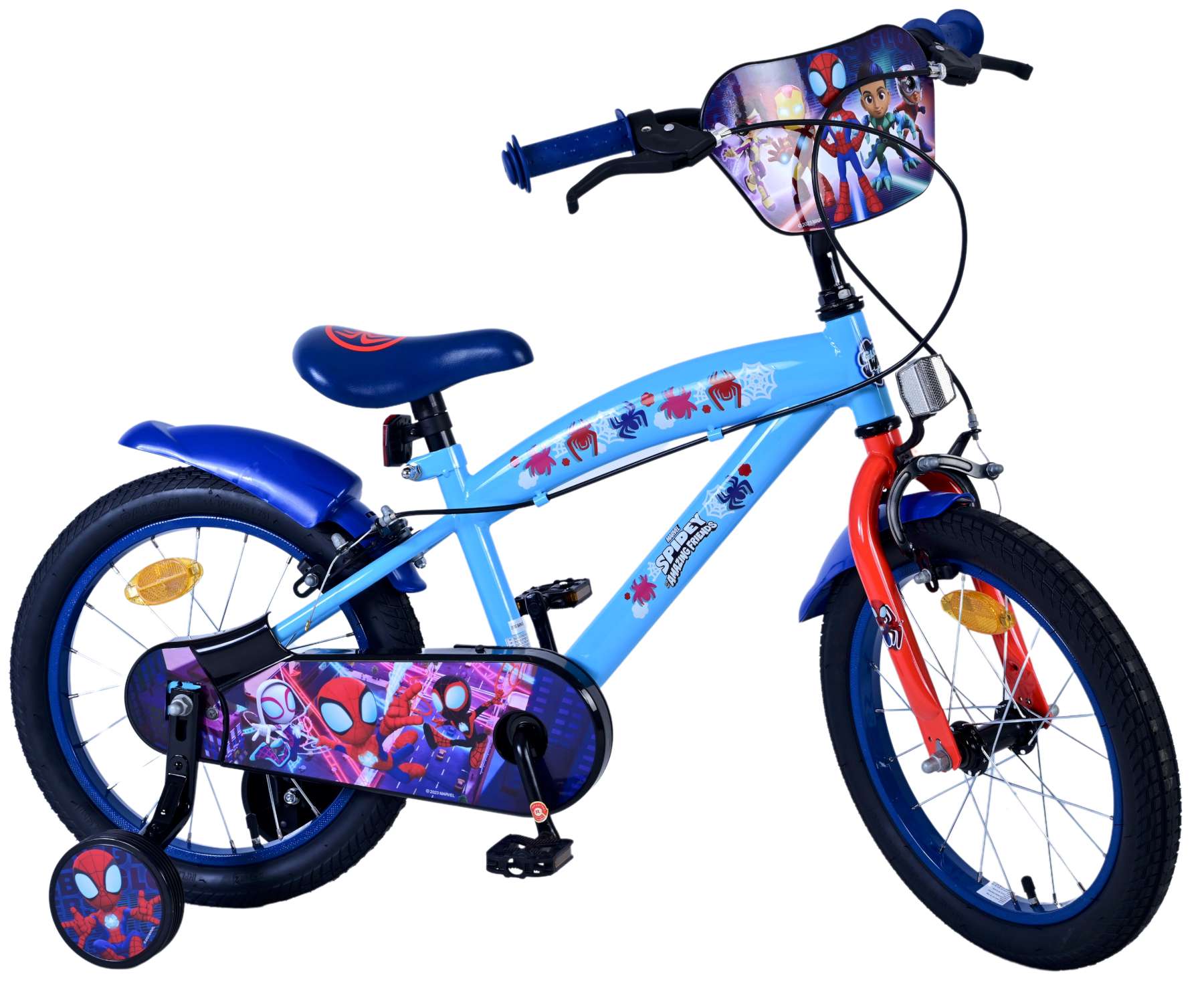 Spidey Kinderfiets - Jongens - 16 inch - Blauw - Twee handremmen 10 Spidey Kinderfiets - Jongens - 16 inch - Blauw - Twee handremmen - Afbeelding 10