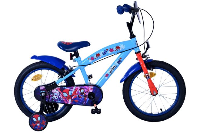 Spidey Kinderfiets - Jongens - 16 inch - Blauw - Twee handremmen 1 Spidey Kinderfiets - Jongens - 16 inch - Blauw - Twee handremmen