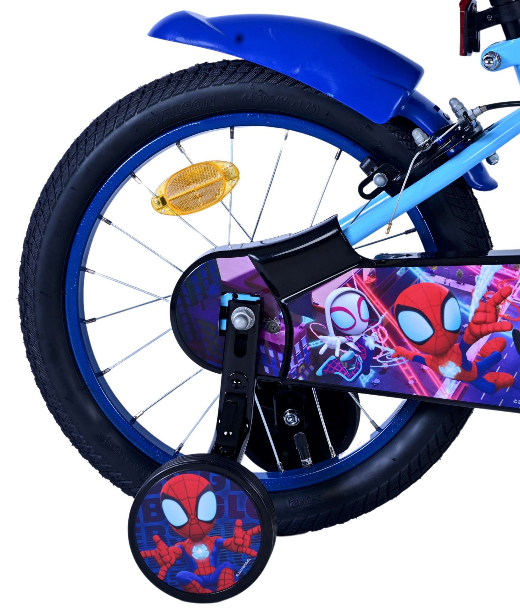 Spidey Kinderfiets - Jongens - 16 inch - Blauw - Twee handremmen 2 Spidey Kinderfiets - Jongens - 16 inch - Blauw - Twee handremmen - Afbeelding 2