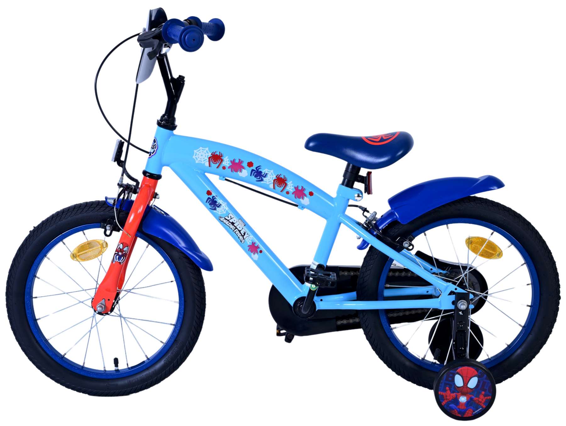 Spidey Kinderfiets - Jongens - 16 inch - Blauw - Twee handremmen 7 Spidey Kinderfiets - Jongens - 16 inch - Blauw - Twee handremmen - Afbeelding 7