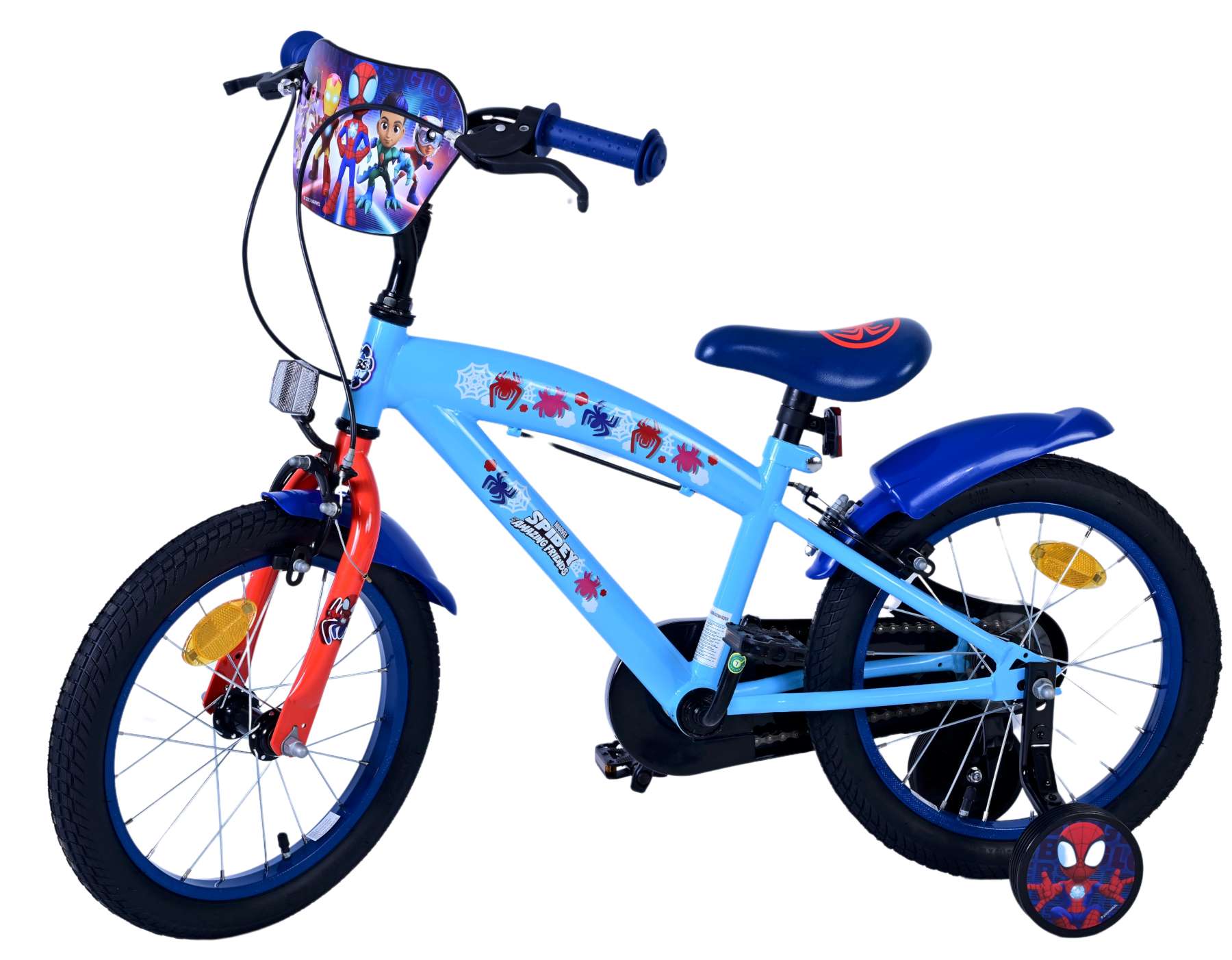 Spidey Kinderfiets - Jongens - 16 inch - Blauw - Twee handremmen 8 Spidey Kinderfiets - Jongens - 16 inch - Blauw - Twee handremmen - Afbeelding 8